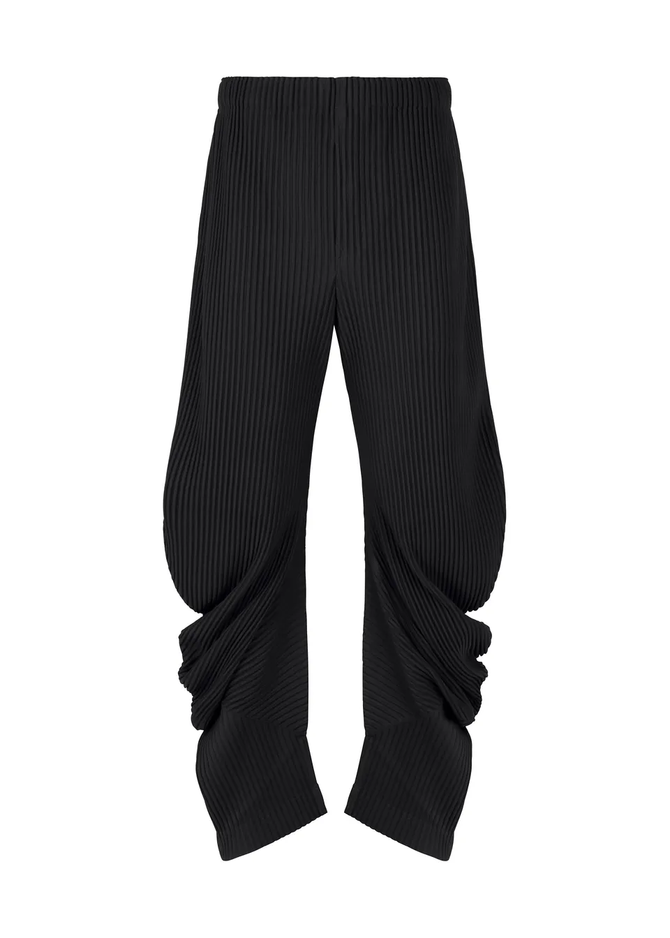 Issey Miyake Homme Plissé Pleats Bottoms 1 kalhoty Black