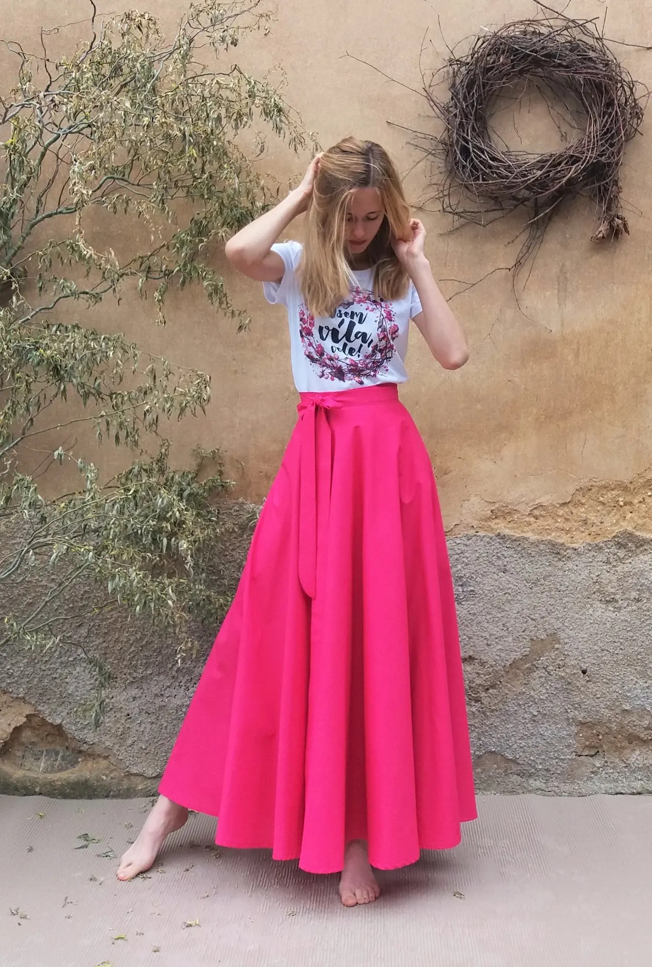 Magifešn Bell zavinovací sukně magenta