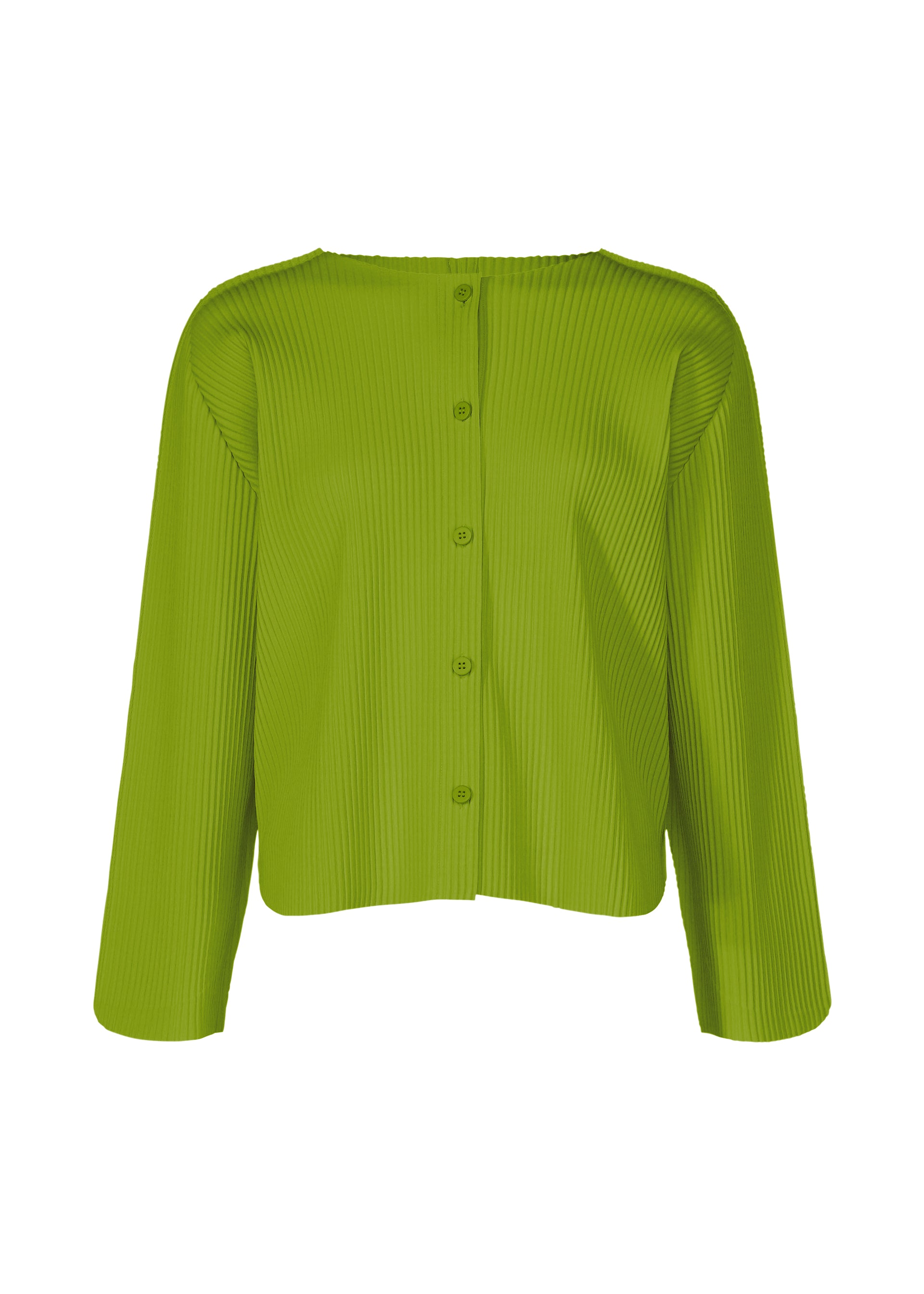 Issey Miyake Round Pleats kardigan žlutý