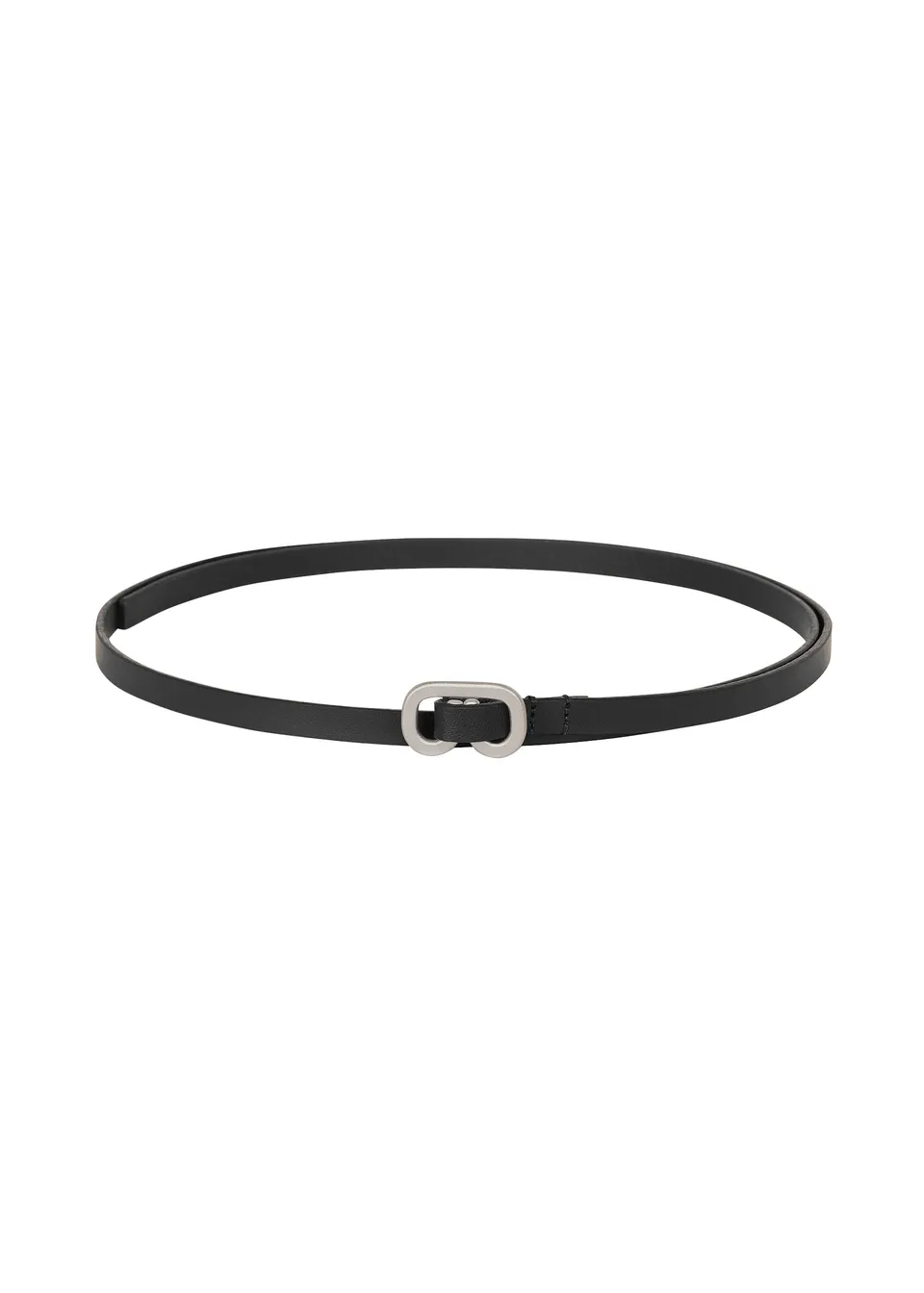 Issey Miyake Solid Leather Belt pásek černý