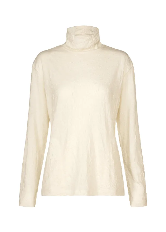 Issey Miyake HaaT W/P Washer HA63209 dámský rolák bílý s kapsou