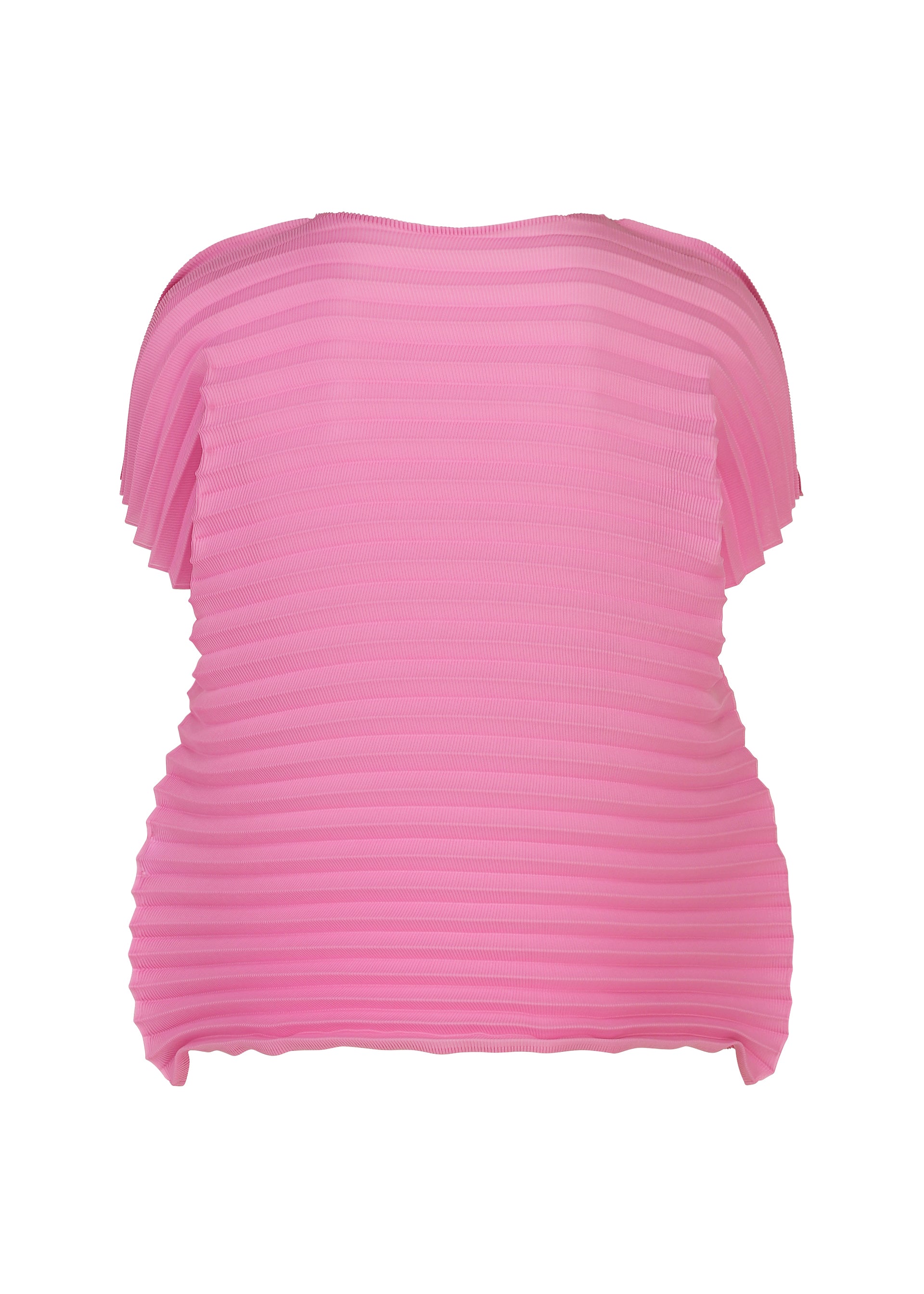 Issey Miyake Accordion Stretch Pleats top rose pink