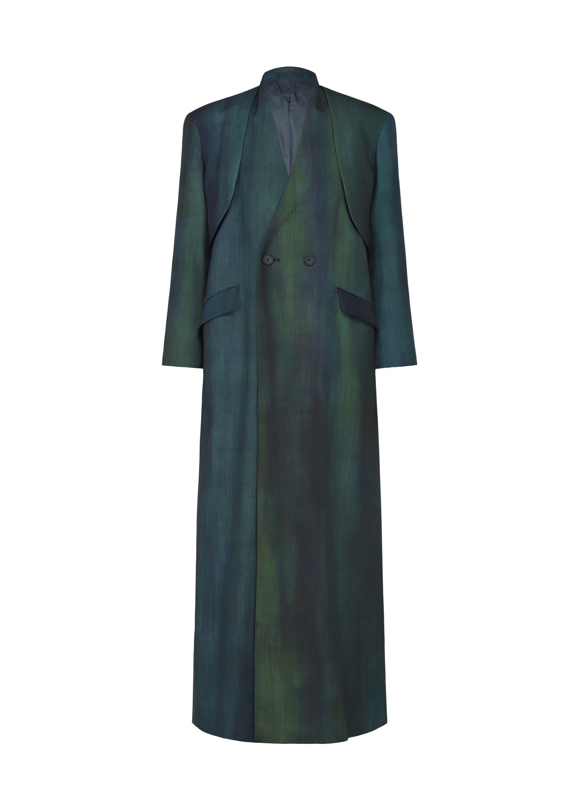 Issey Miyake Gradation Wool vlněný overal černý