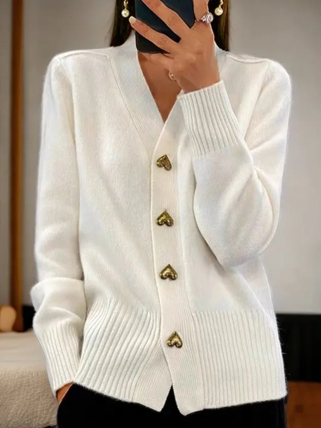 Norielle cardigan pletený černý XS srdíčka
