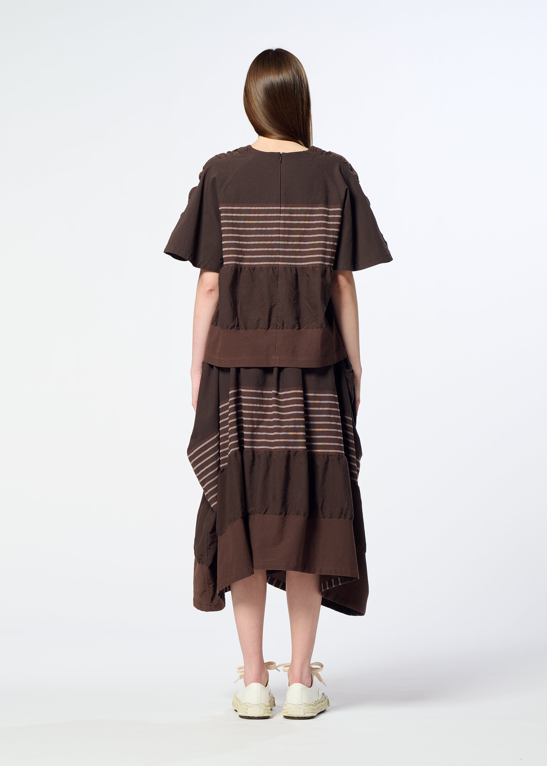 Issey Miyake Collage Stretch II top hnědý vel. 2
