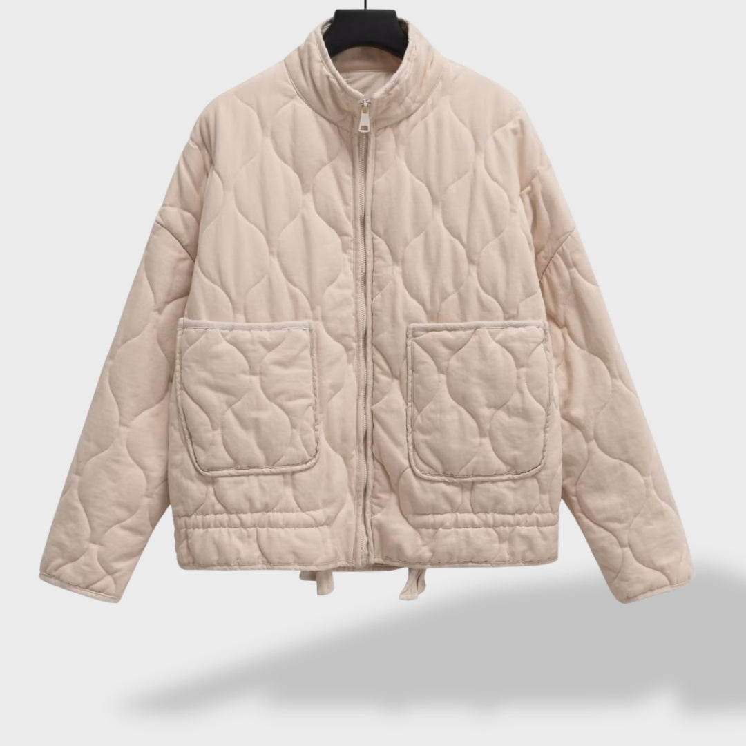 Norielle Oversize bunda šedá prošívaná zimní