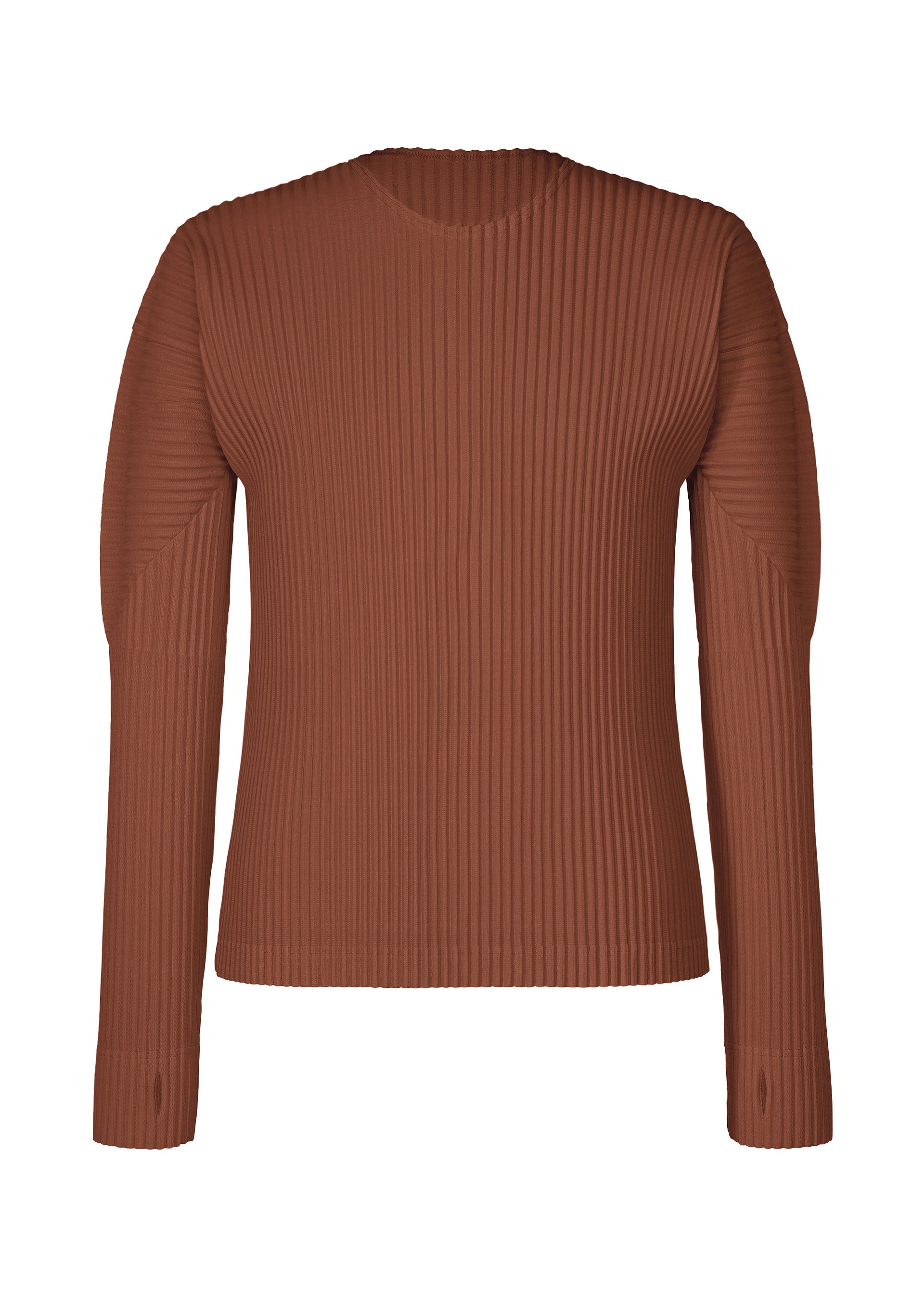 Issey Miyake Color Pleats 1 top s dlouhým rukávem flash red polyester