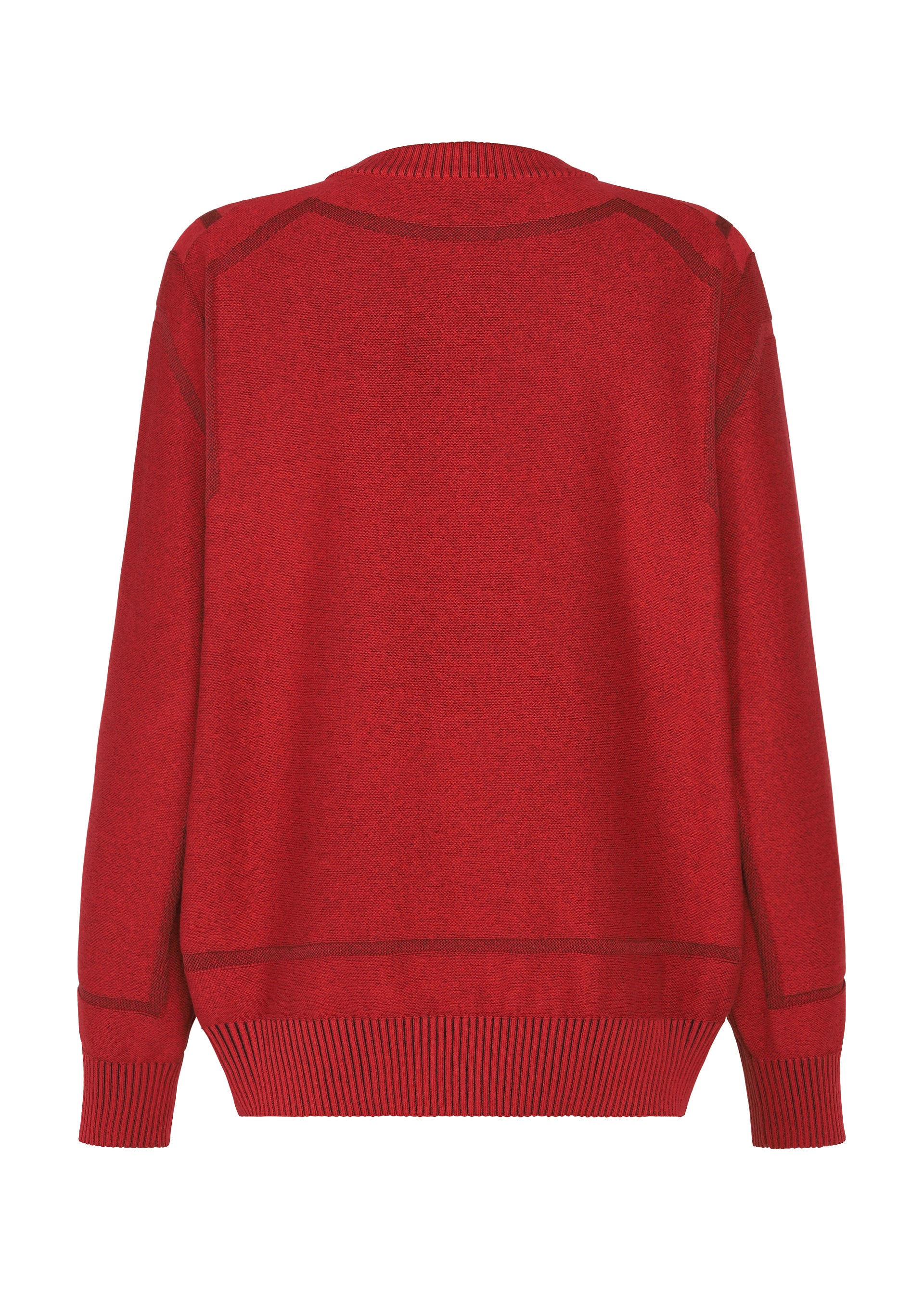 Issey Miyake TYPE-K 010 pletený top černá dlouhý rukáv