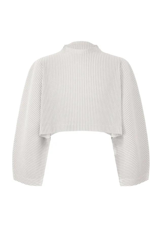 Issey Miyake Color Pleats 1 top světle šedý vel. 2 plisé