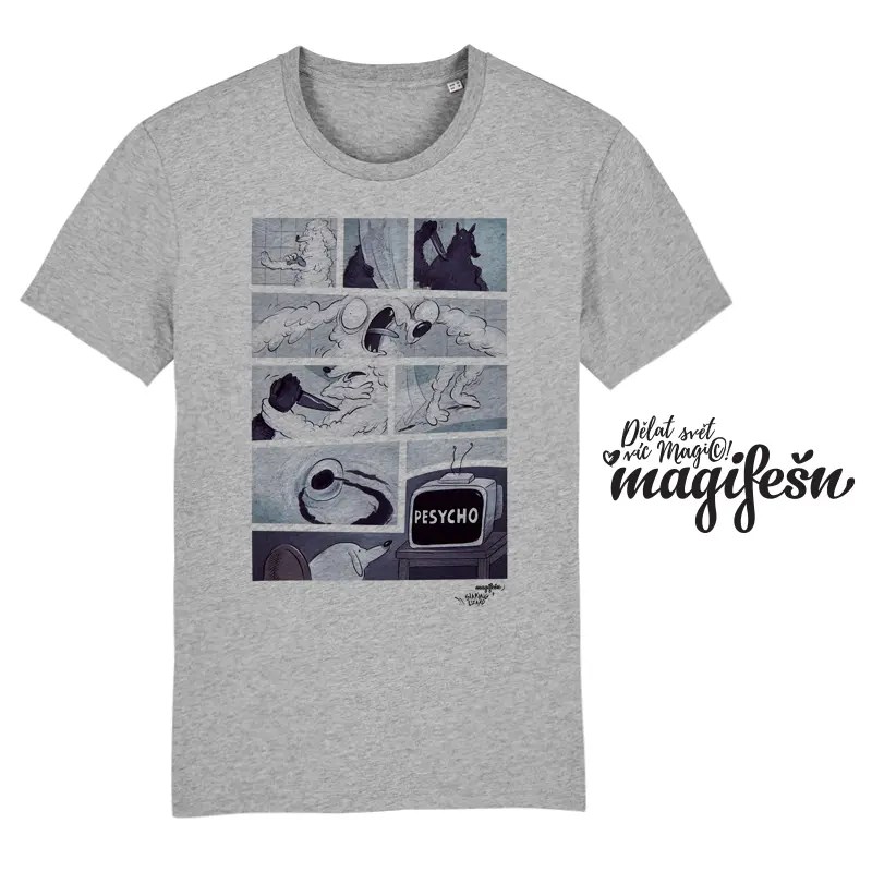 Magifešn XY P(e)SYCHO unisex tričko biobavlna