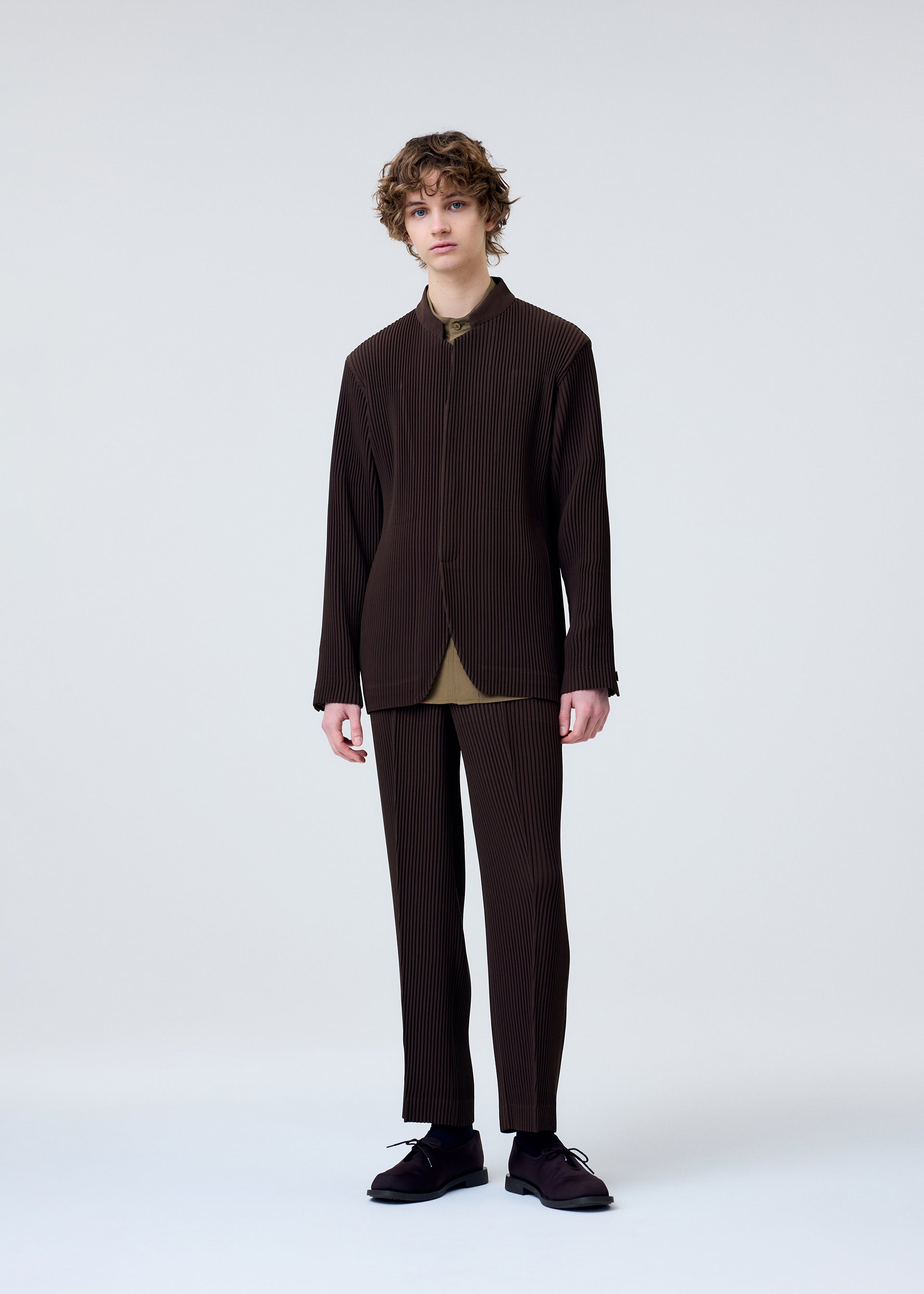 Issey Miyake Tuxedo Pleats sako černé vel. 3 splývavé