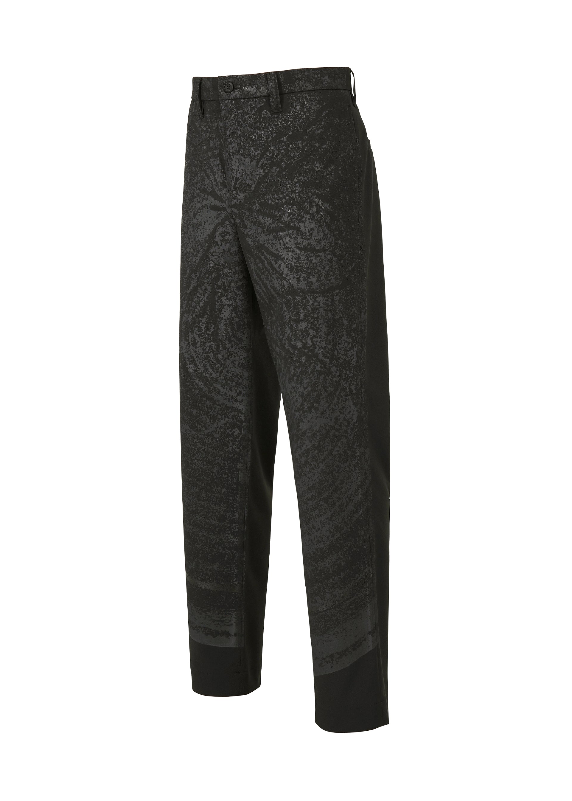 Issey Miyake Kaiyu kalhoty khaki vzor keramika