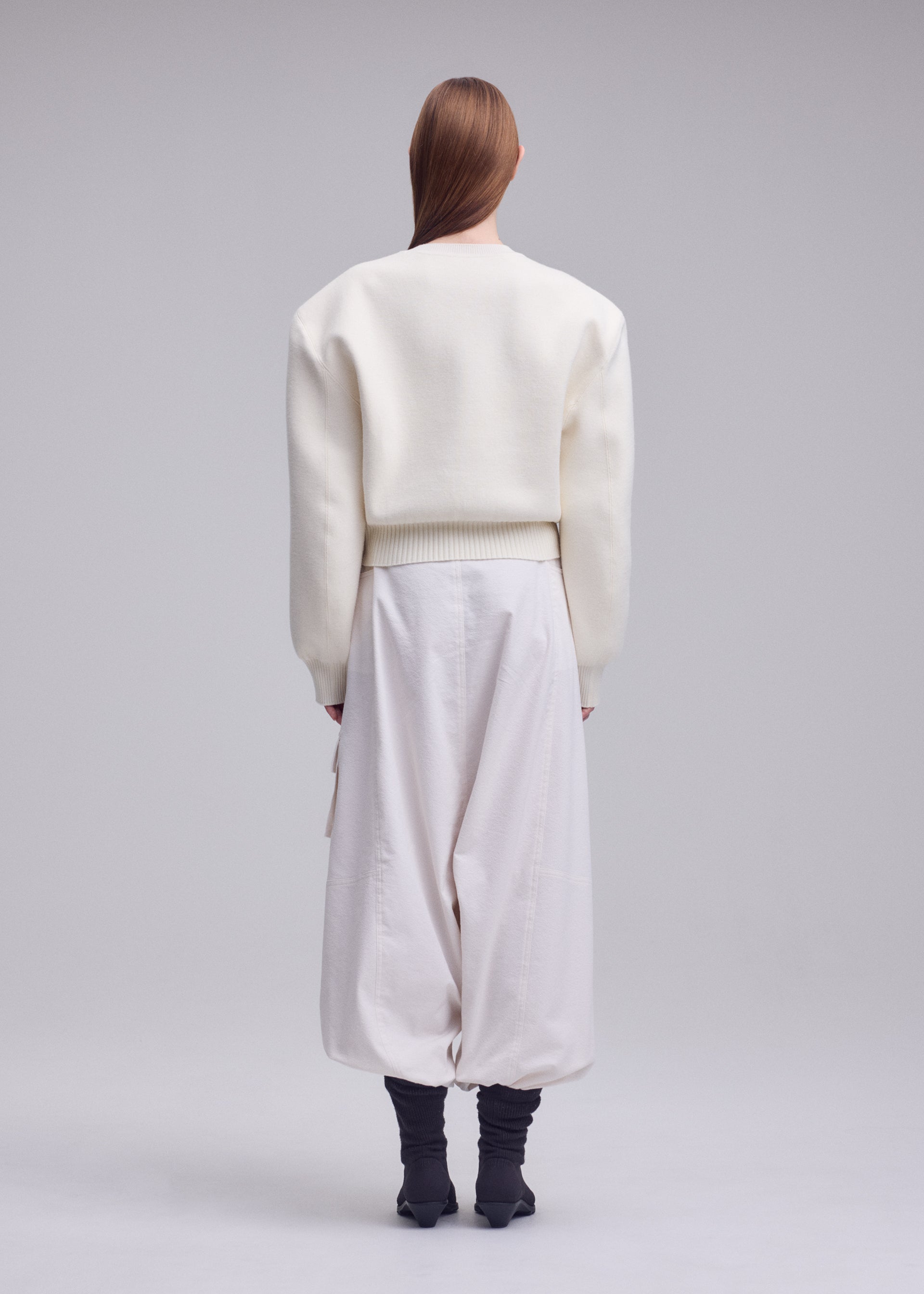 Issey Miyake Handsome Knit svetr černý vlněný