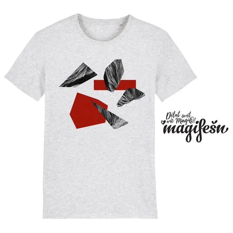 Magifešn BIO XY Spectra tričko červené biobavlna
