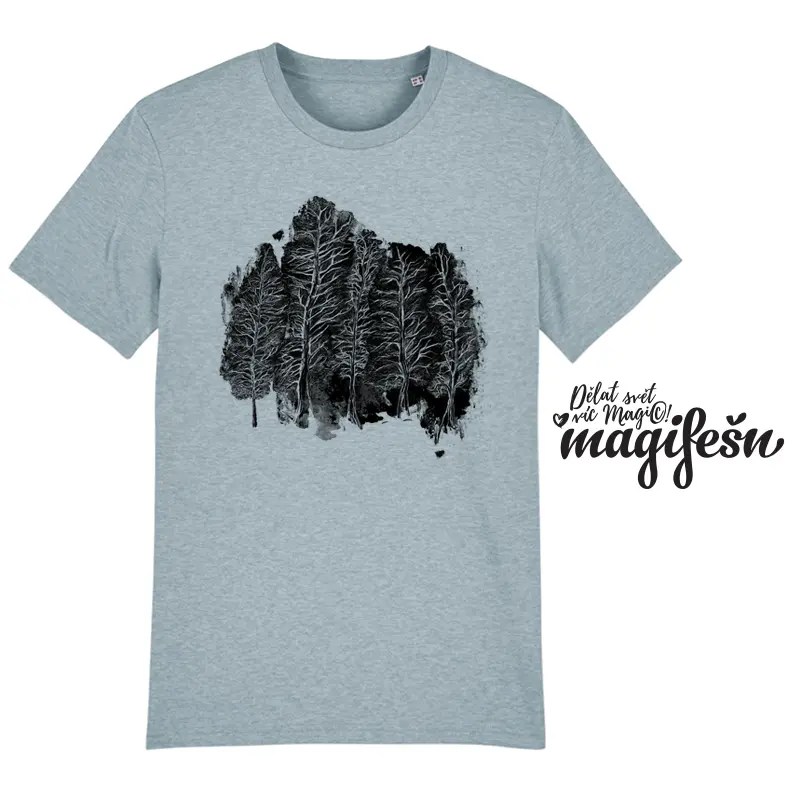 Magifešn XY Lesakraj unisex tričko z biobavlny