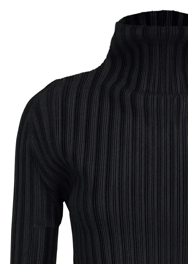 Issey Miyake Rib Pleats Basics top černý vel. 3 rolák