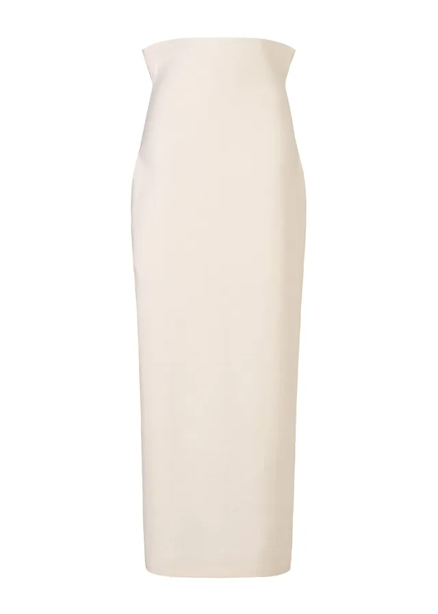 Issey Miyake Allow sukně off-white dlouhá washi