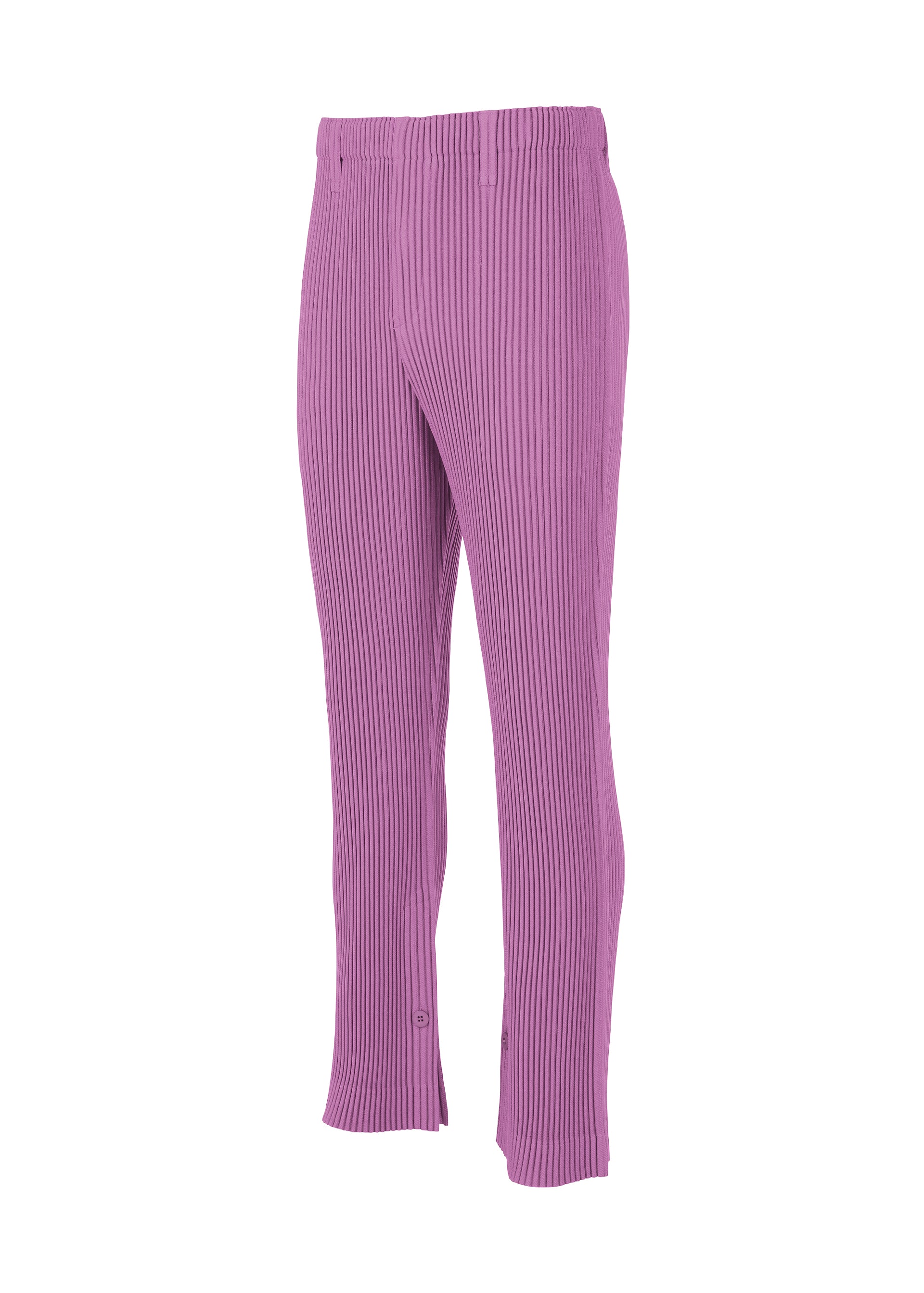 Issey Miyake Kersey Pleats HP63420 kalhoty hnědé rovne