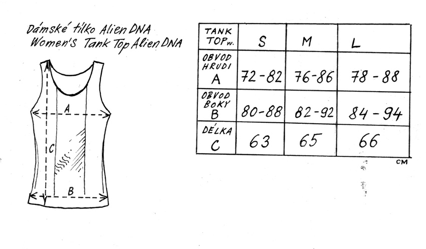 Alien DNA dámské tílko Tank Top černé potisk