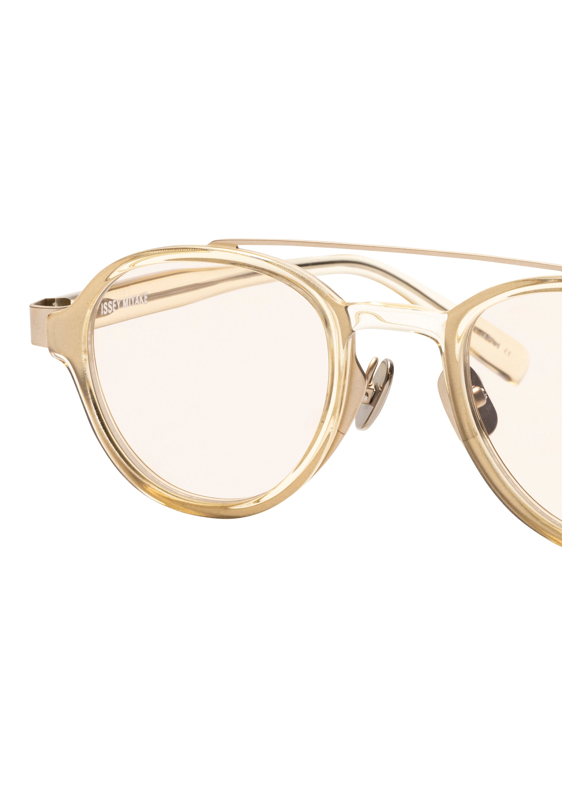 Issey Miyake Eyes Marrow Teardrop brýle žlutá