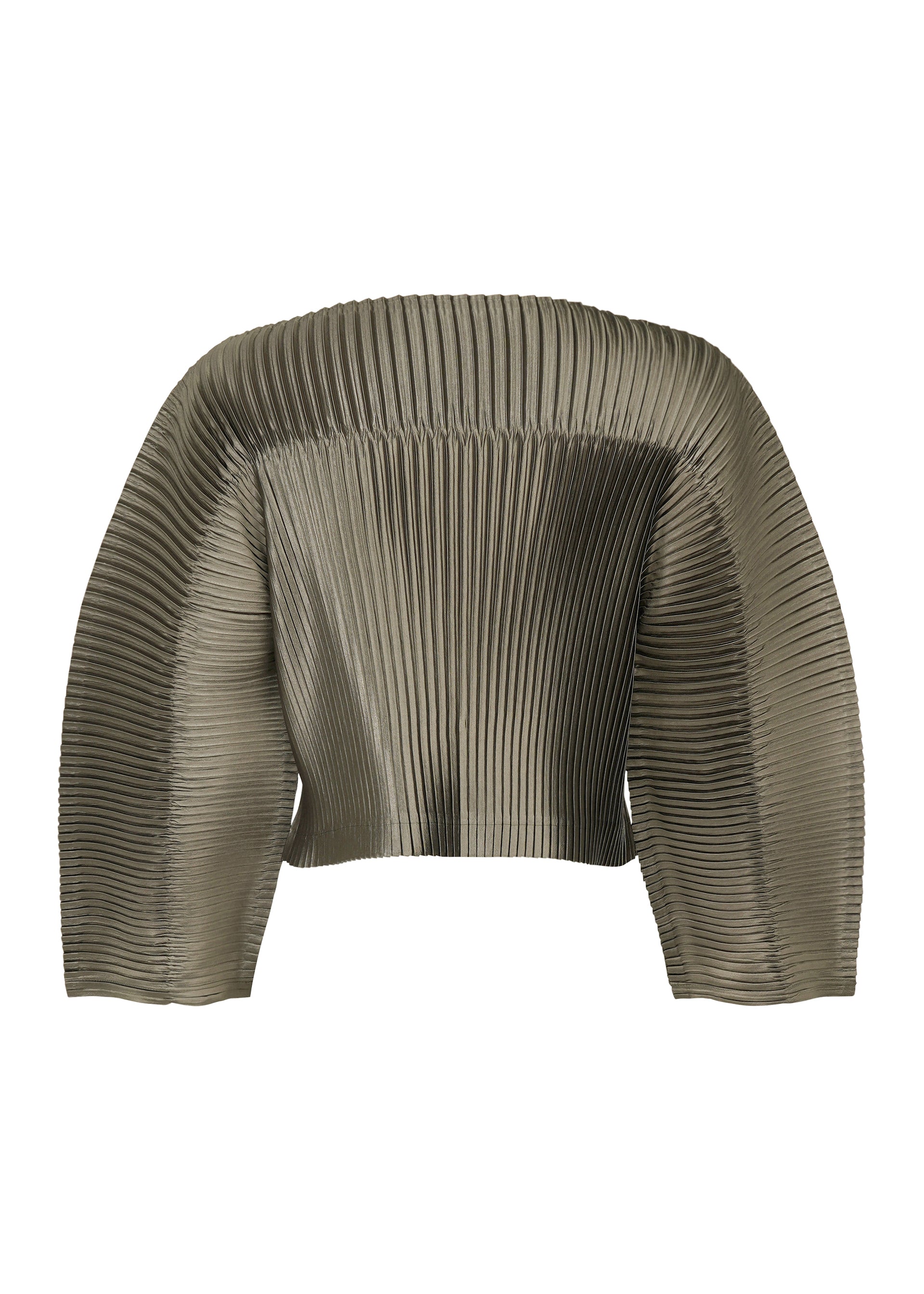 Issey Miyake Glossed Panels Pleats top šedý vel. 2 lesklý