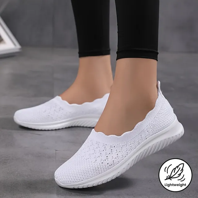 Norielle slip-on boty síťované prodyšné bílé
