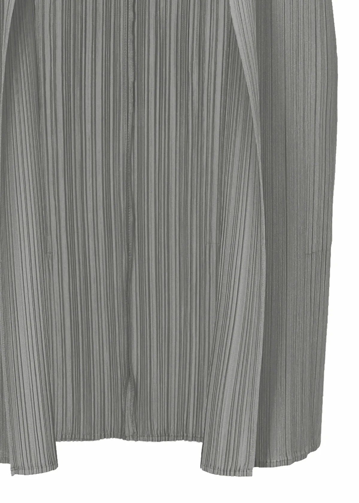 Issey Miyake Basics kabát šedý plisovaný dámský