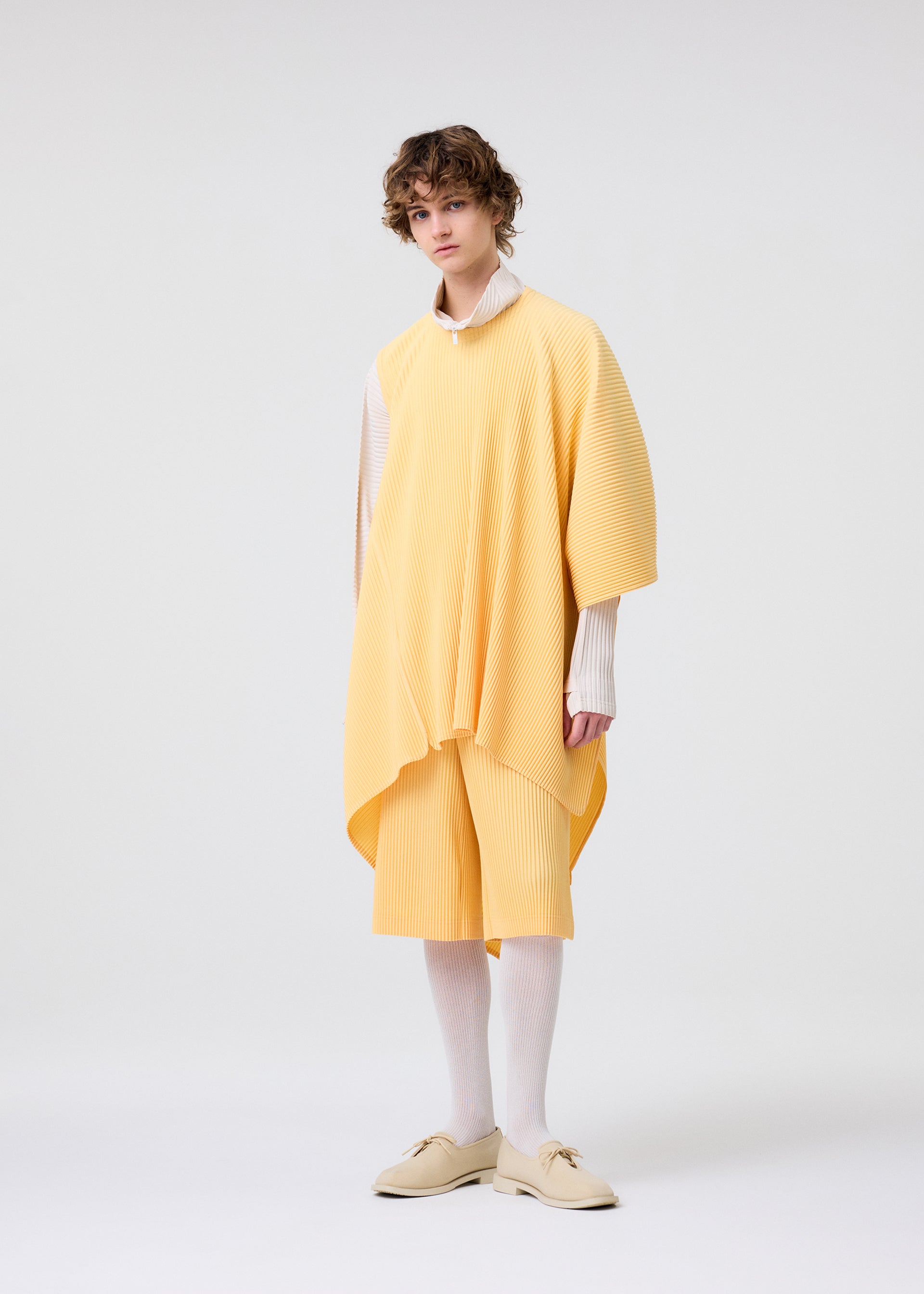 Issey Miyake Homme Plissé Wear or Wrap top egg plant black plisovaný