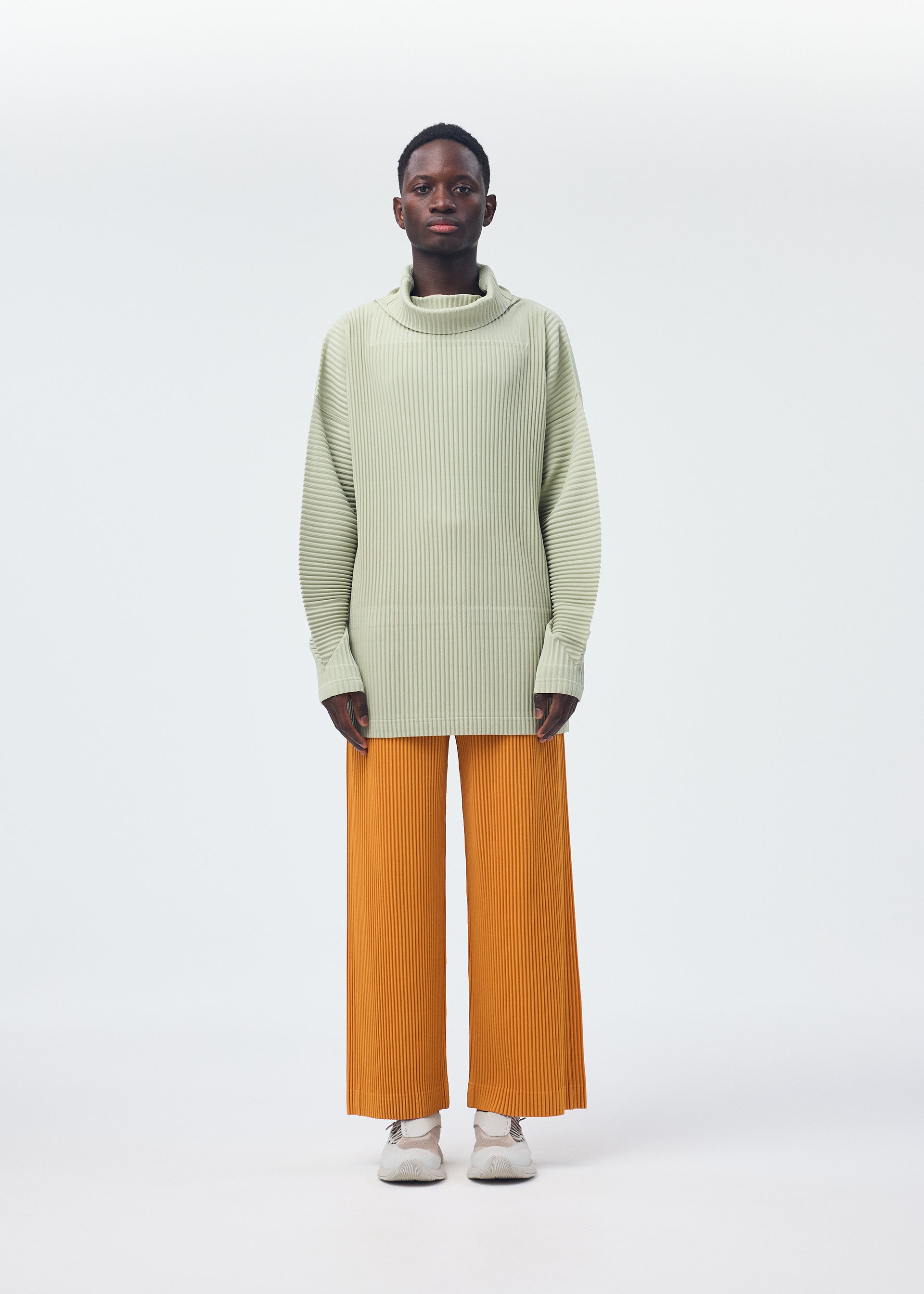 Issey Miyake Monthly Colors October triko oranžová plisé
