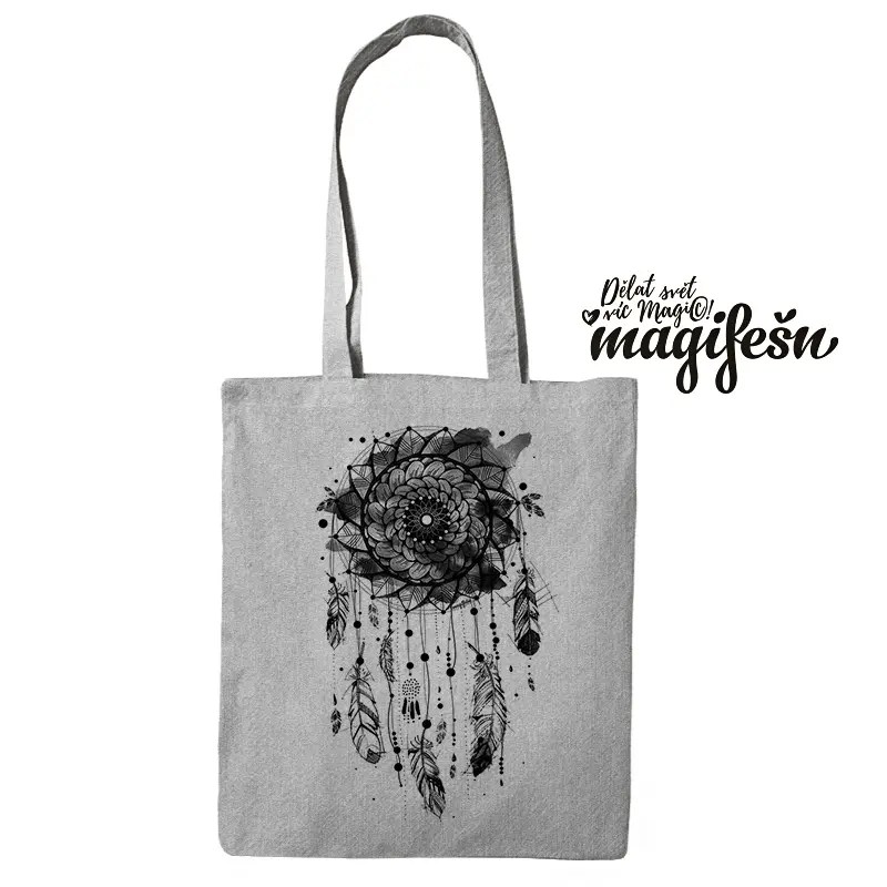 Magifešn Fair Trade MEDIUM taška Dreamcatcher černá