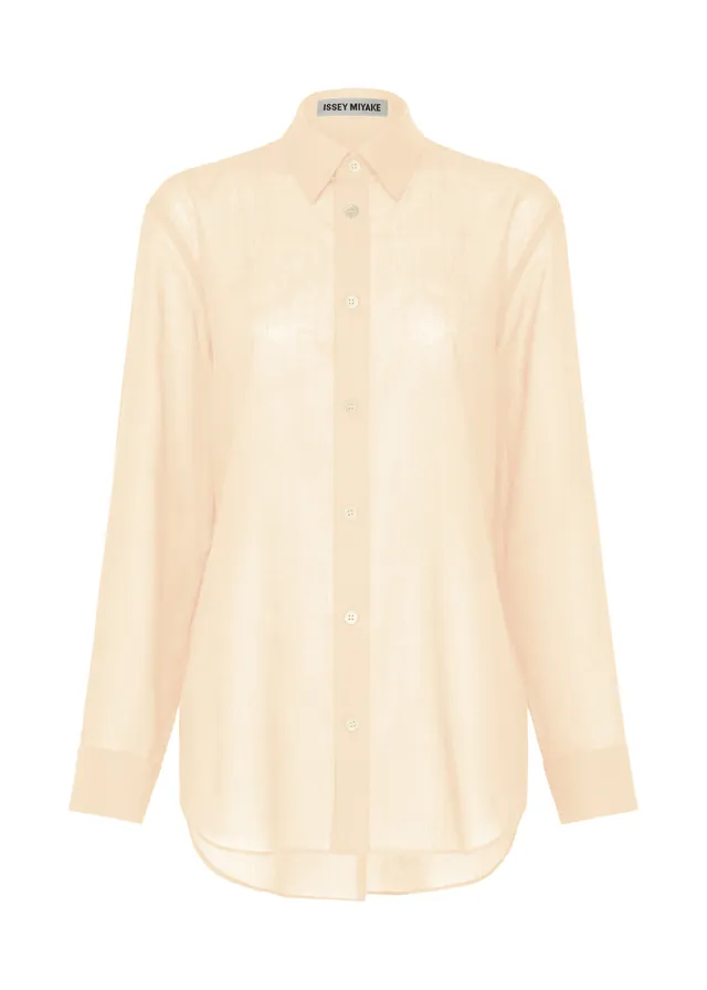 Issey Miyake Sheer Wool košile bílá vel. 2 vlněná