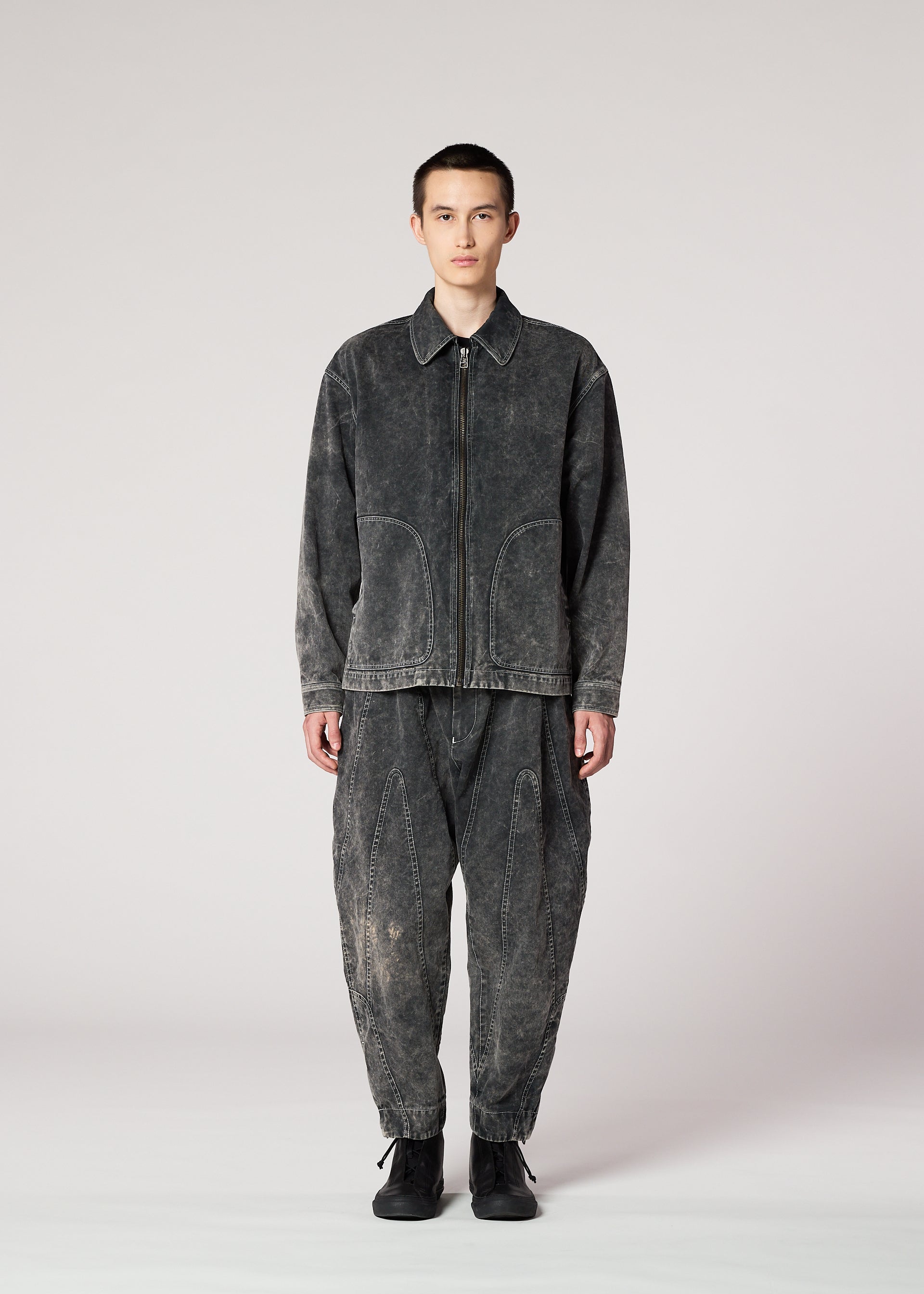 Issey Miyake Elements bunda černá vel. 2 bavlněná