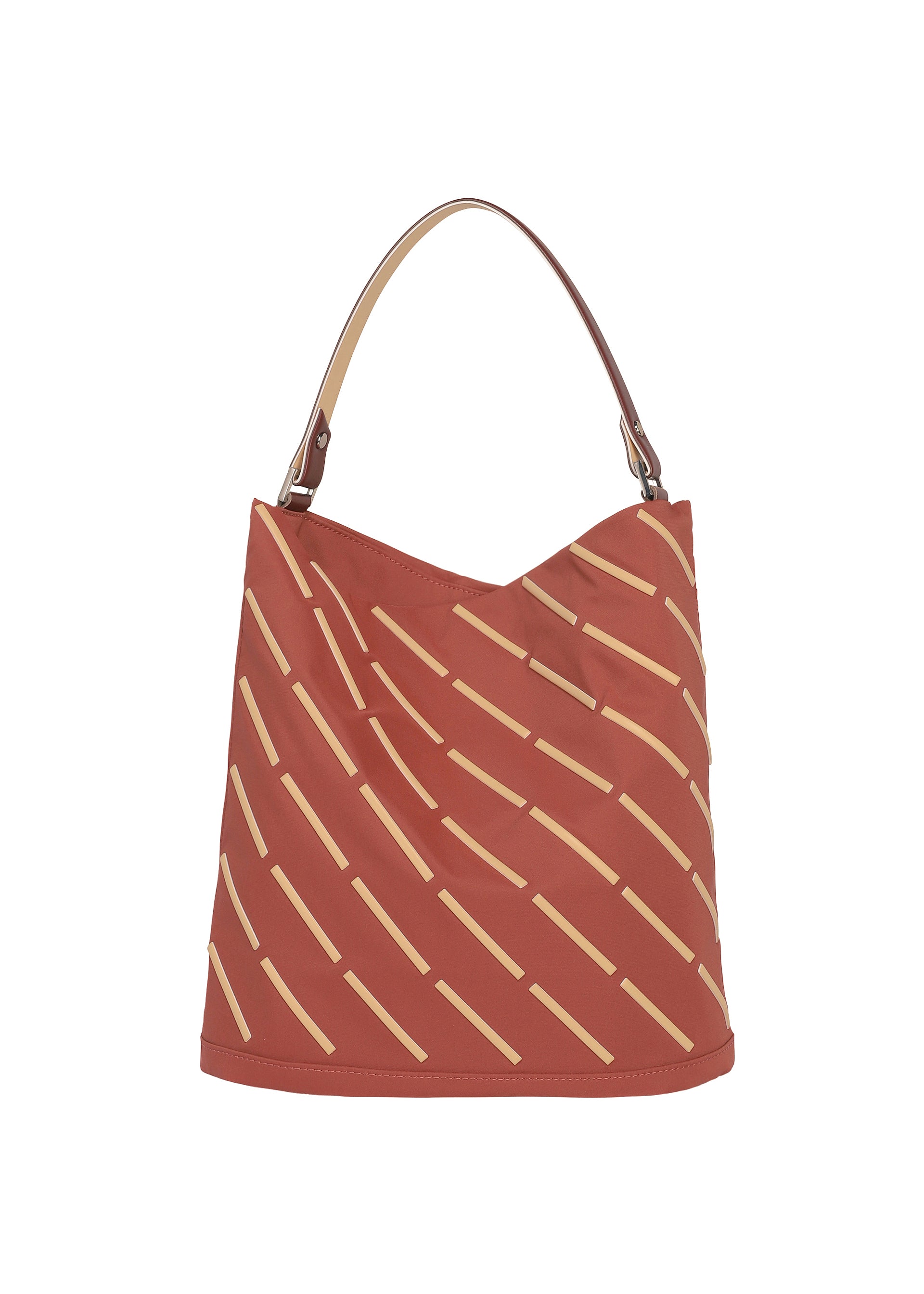 Issey Miyake Line Bag kabelka černá pruhovaná lehká