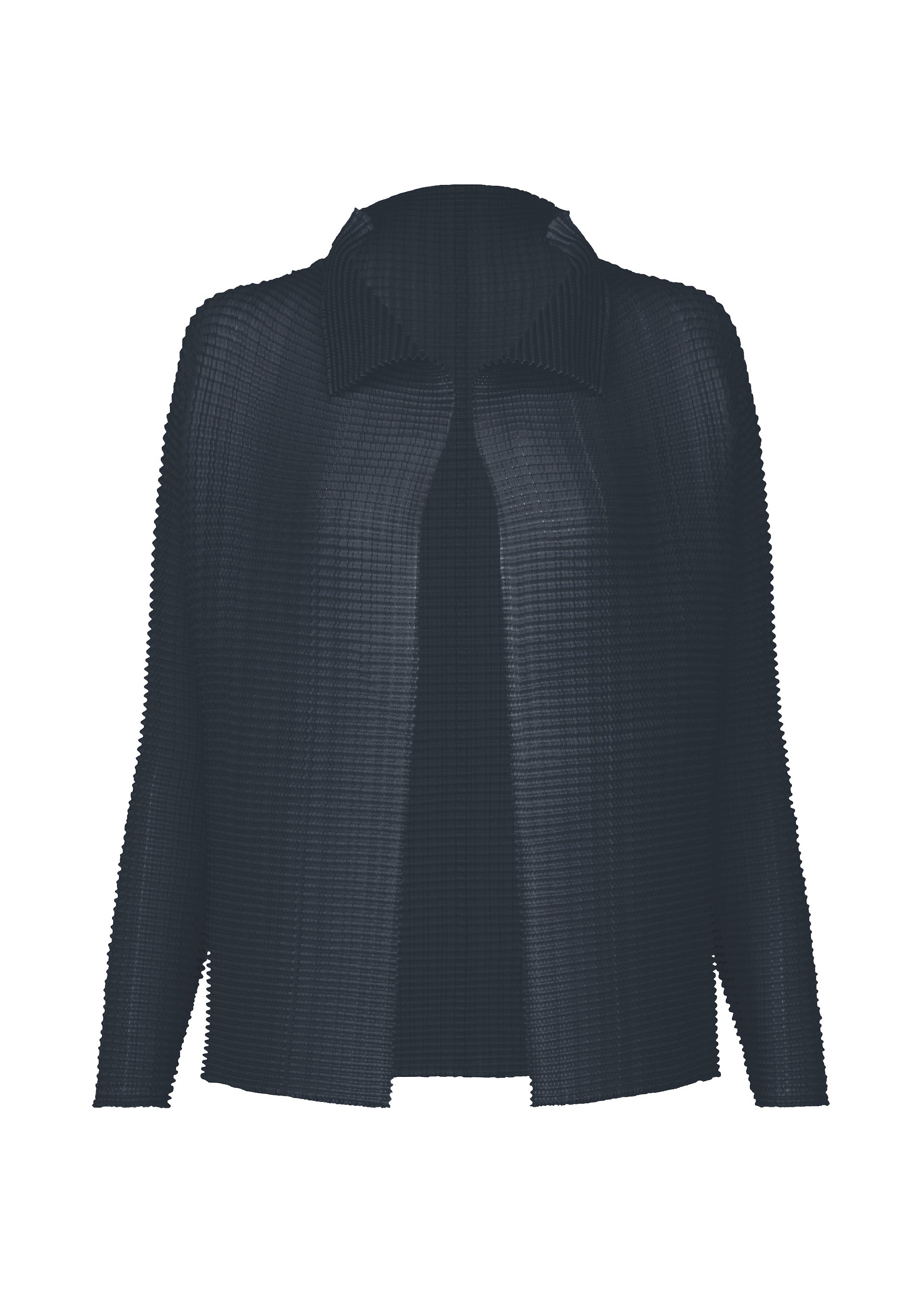 Issey Miyake Wooly Pleats-68 kardigan zelený stretch