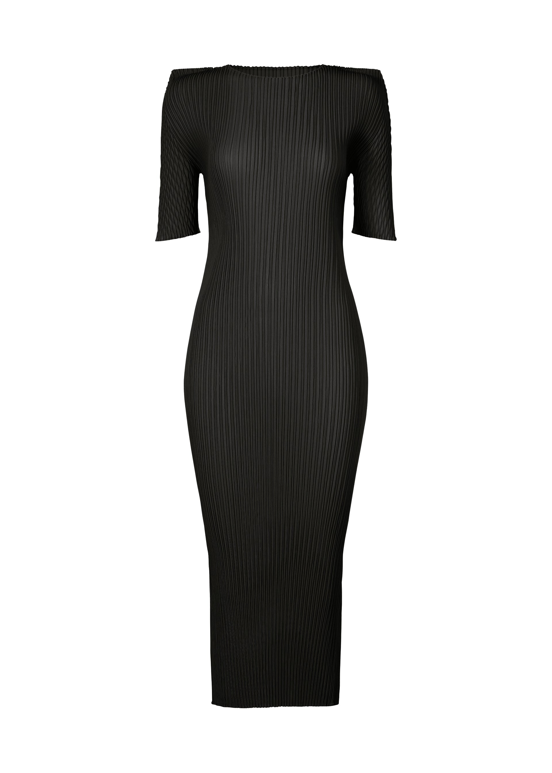 Issey Miyake Box Shoulder Pleats šaty světle šedá vel. 2 plisované