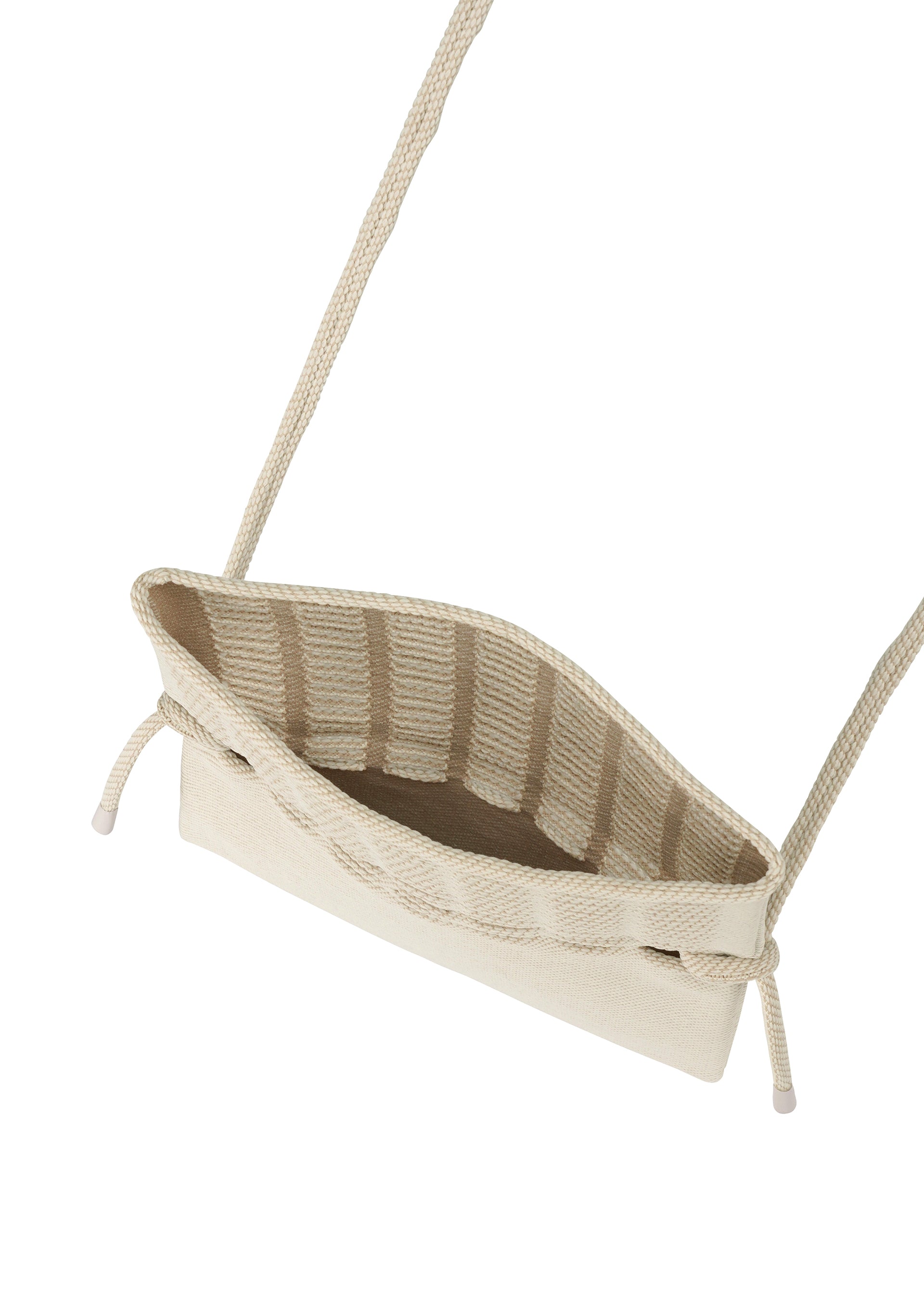 Issey Miyake Mokko Twill kabelka béžová pletená