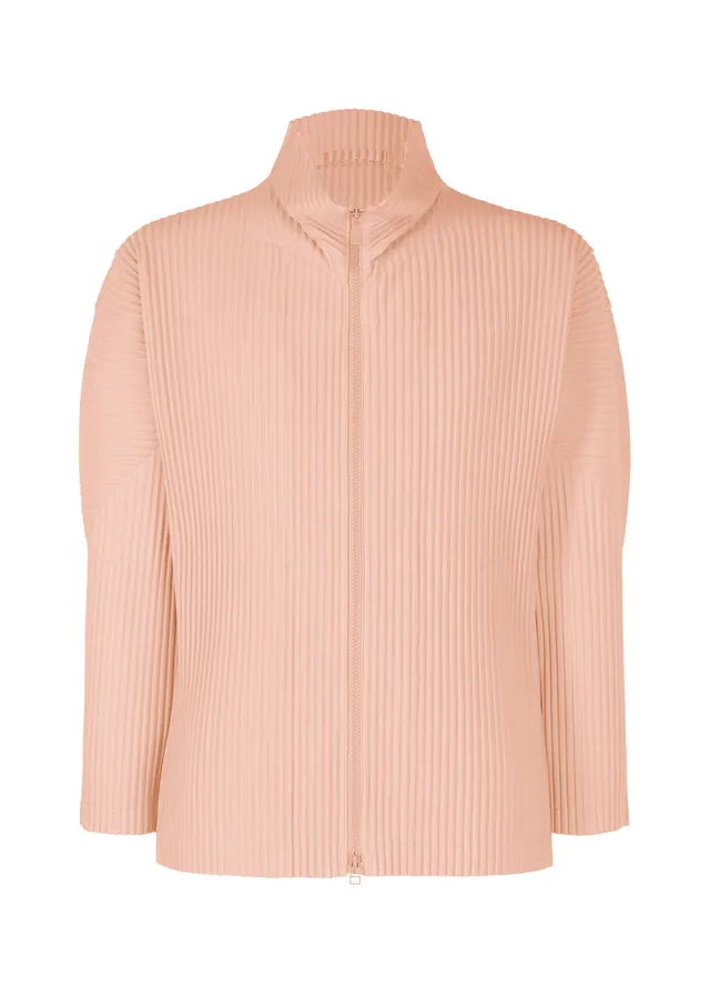 Issey Miyake Color Pleats 2 mikina na zip vínová