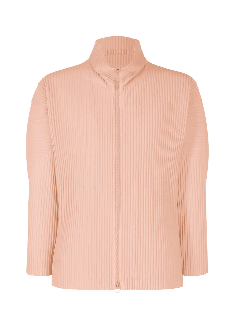 Issey Miyake Color Pleats 2 mikina na zip vínová