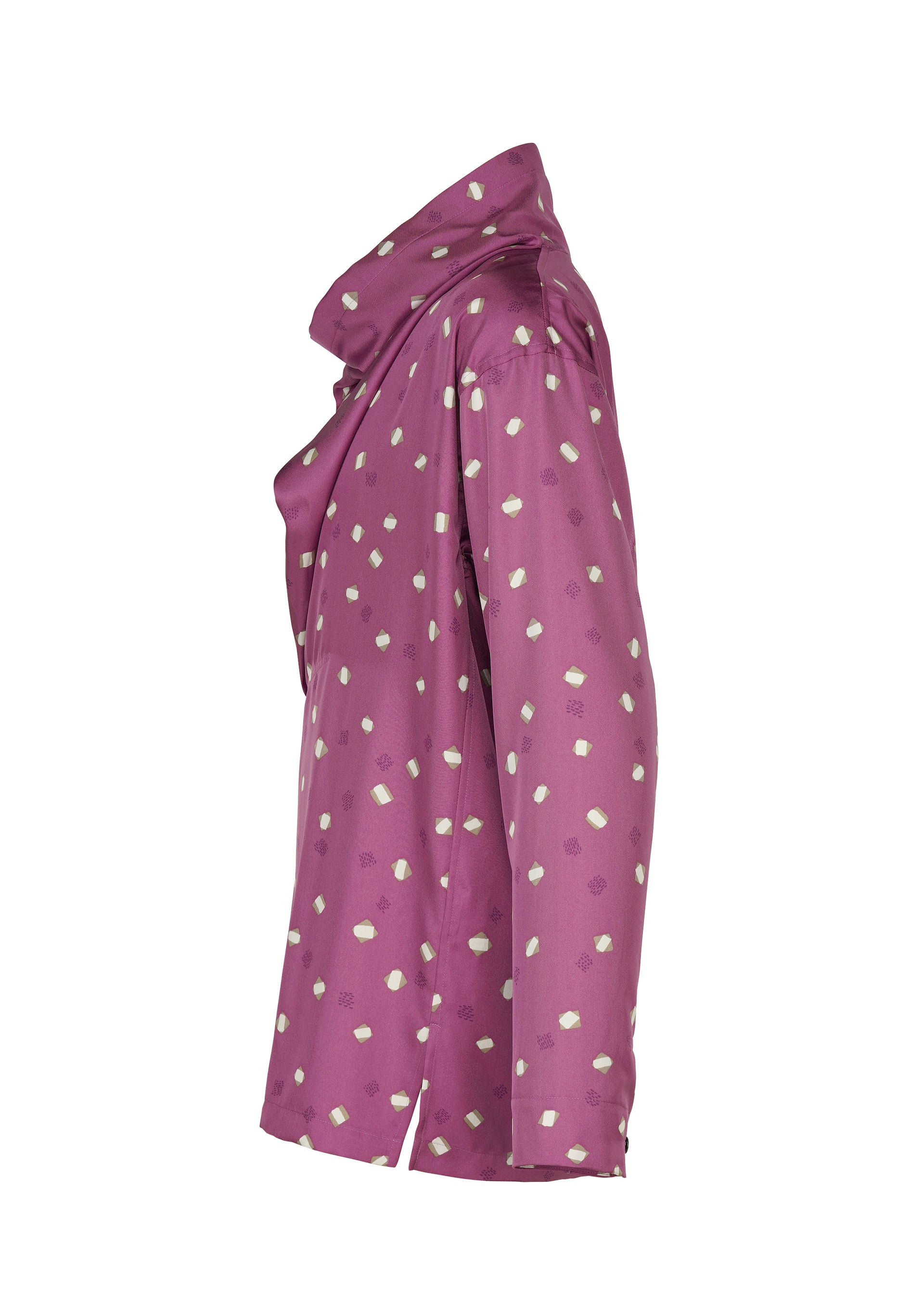 Issey Miyake Merry Satin košile černá