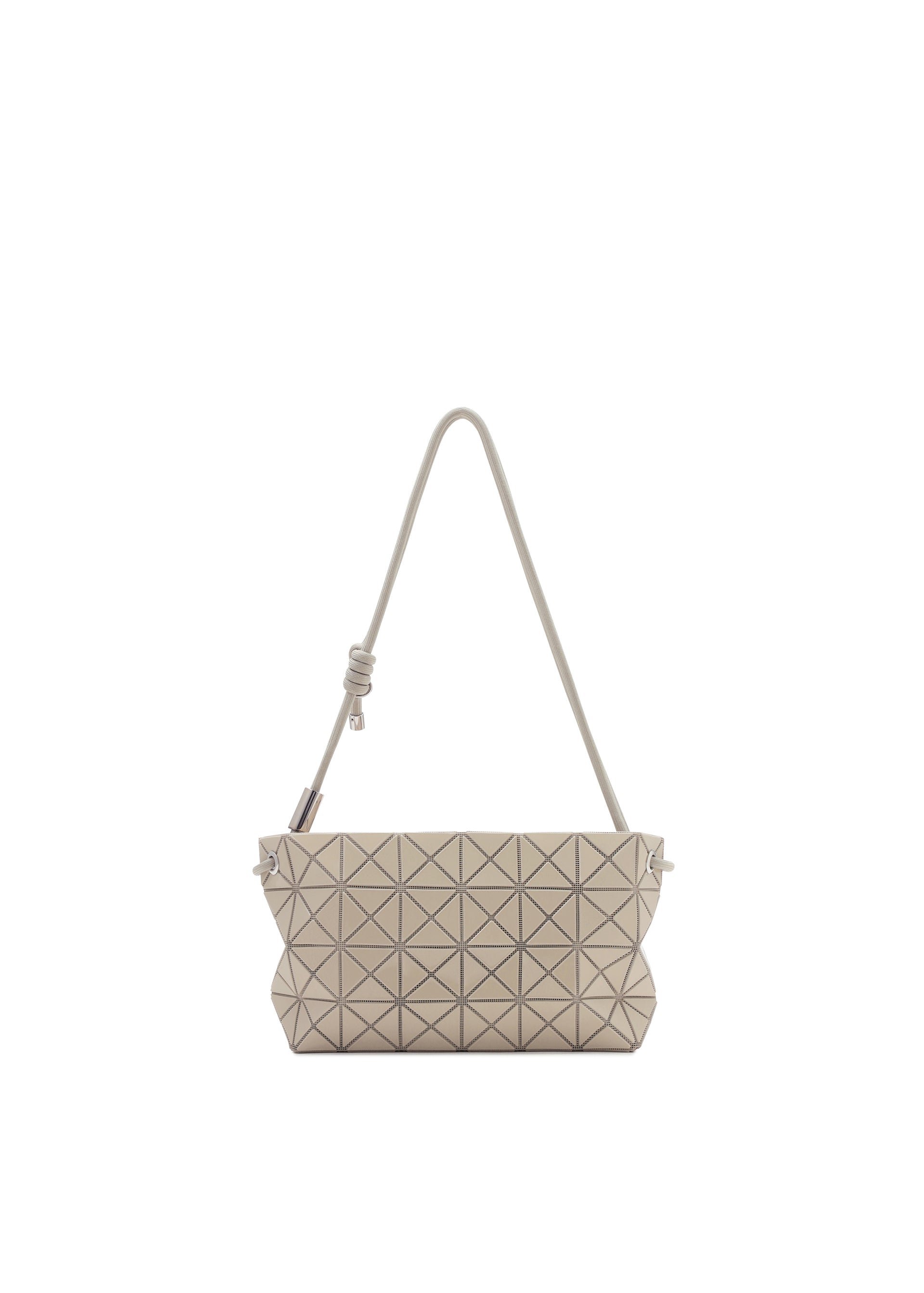 Issey Miyake Loop One-Tone crossbody Light Gray měkká boxy