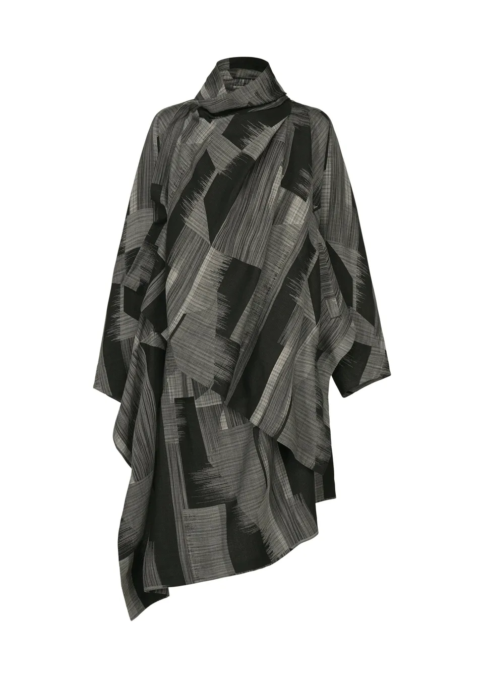 Issey Miyake Kasuri bunda Black vel. 2 splývavá