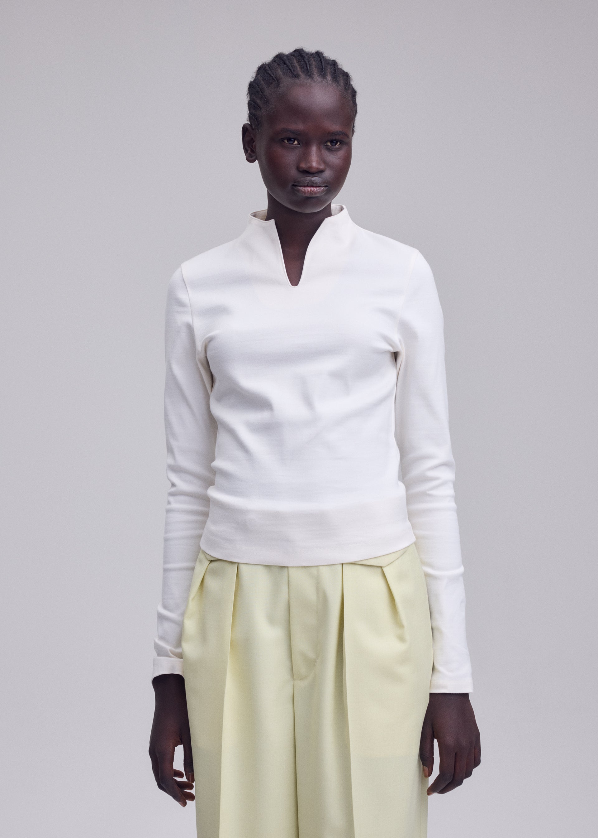 Issey Miyake Extension Cotton top bílý vel. 2
