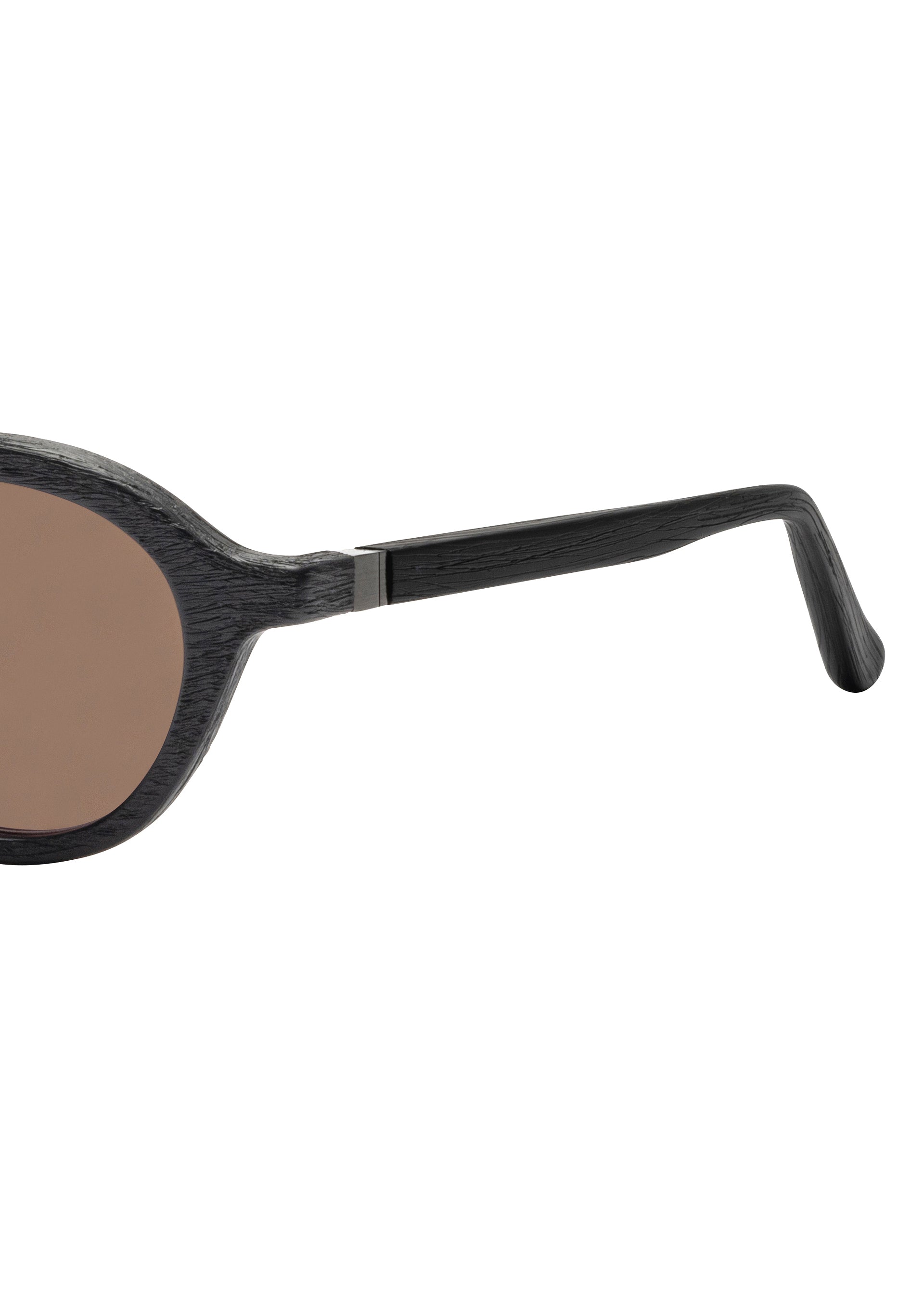 Issey Miyake Eyes Wood-Round sluneční brýle dřevěný efekt