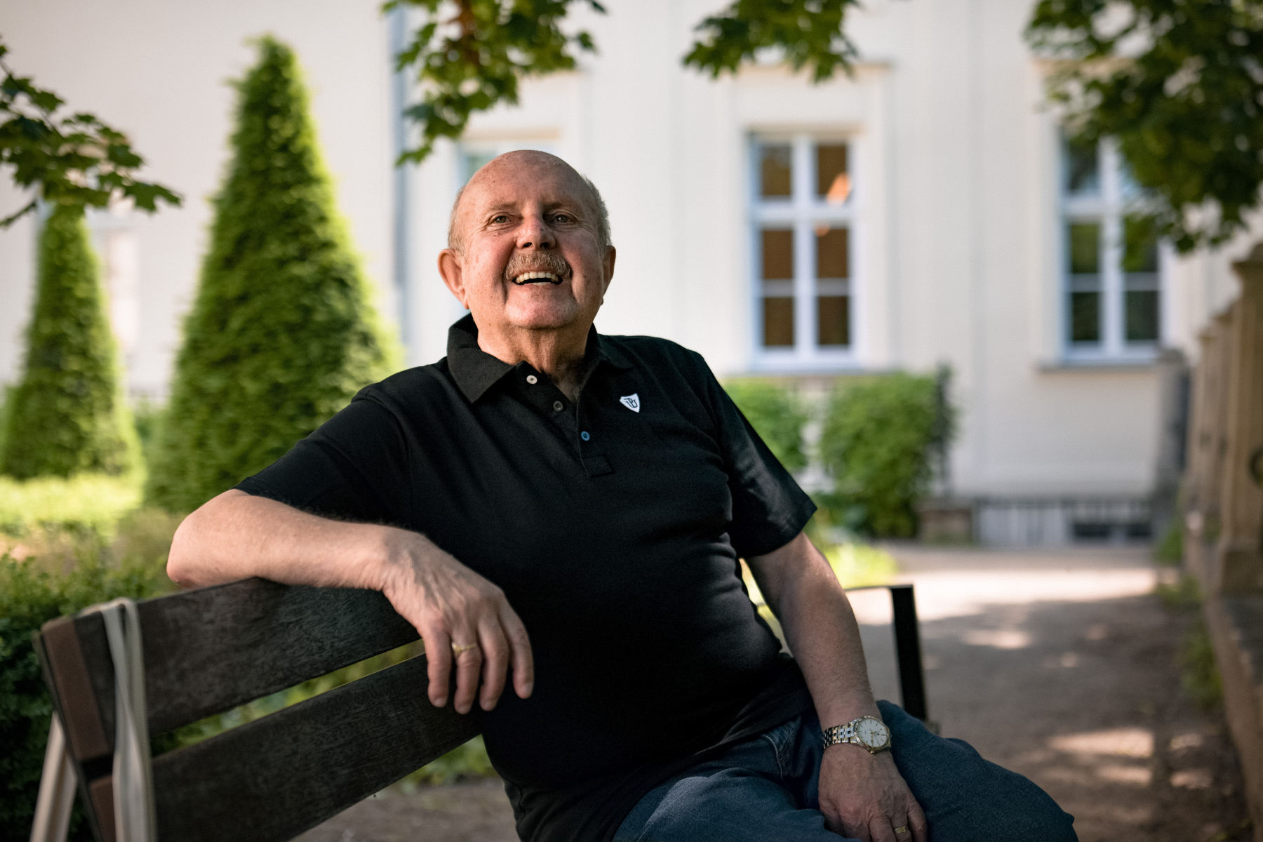 UPoint UWC černé pánské polo tričko