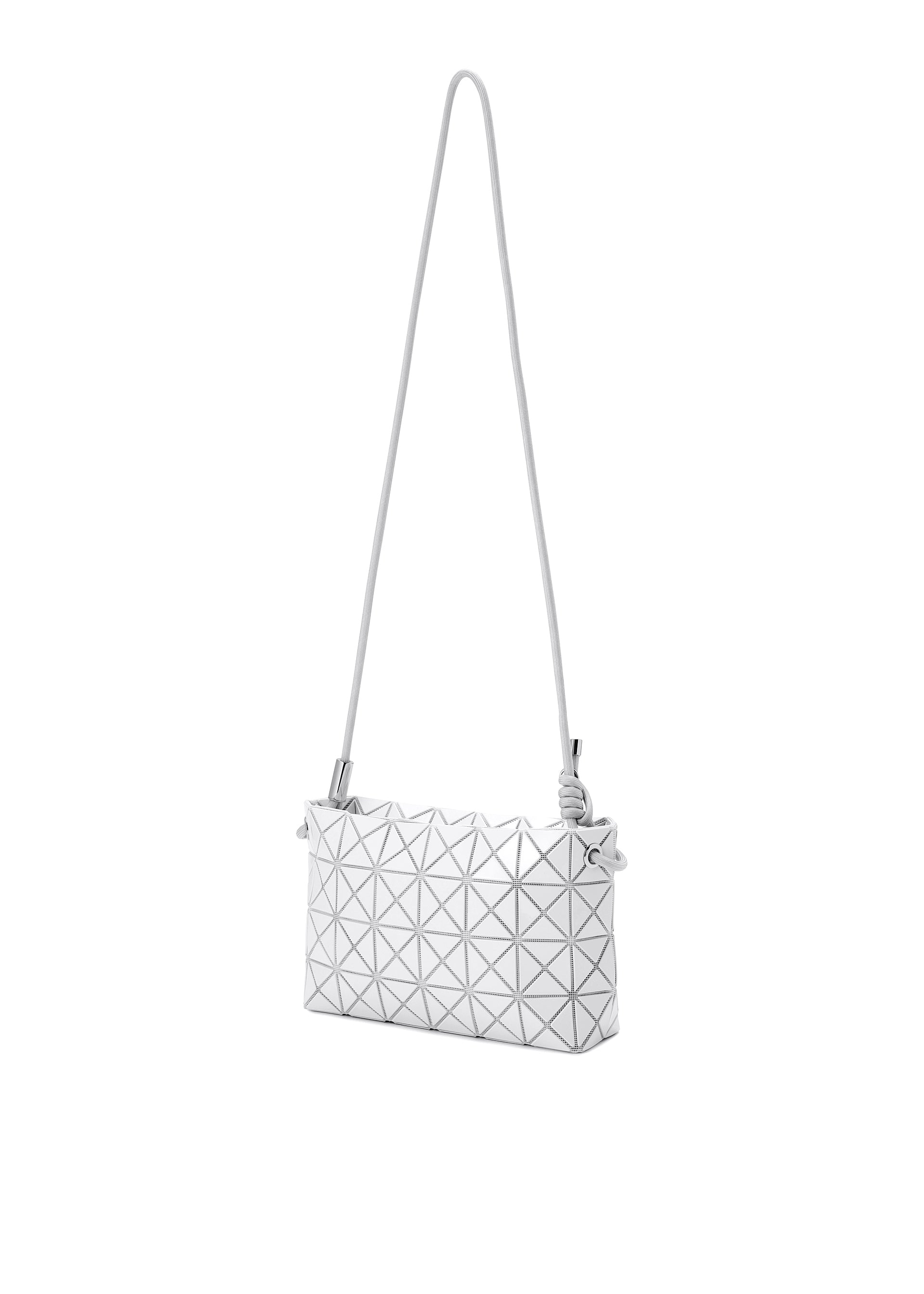 Issey Miyake Loop One-Tone crossbody Light Gray měkká boxy
