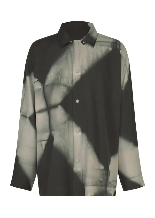 Issey Miyake Itajime Shirt košile černá geometrická