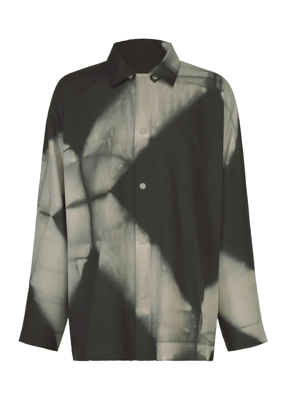Issey Miyake Itajime Shirt košile černá geometrická