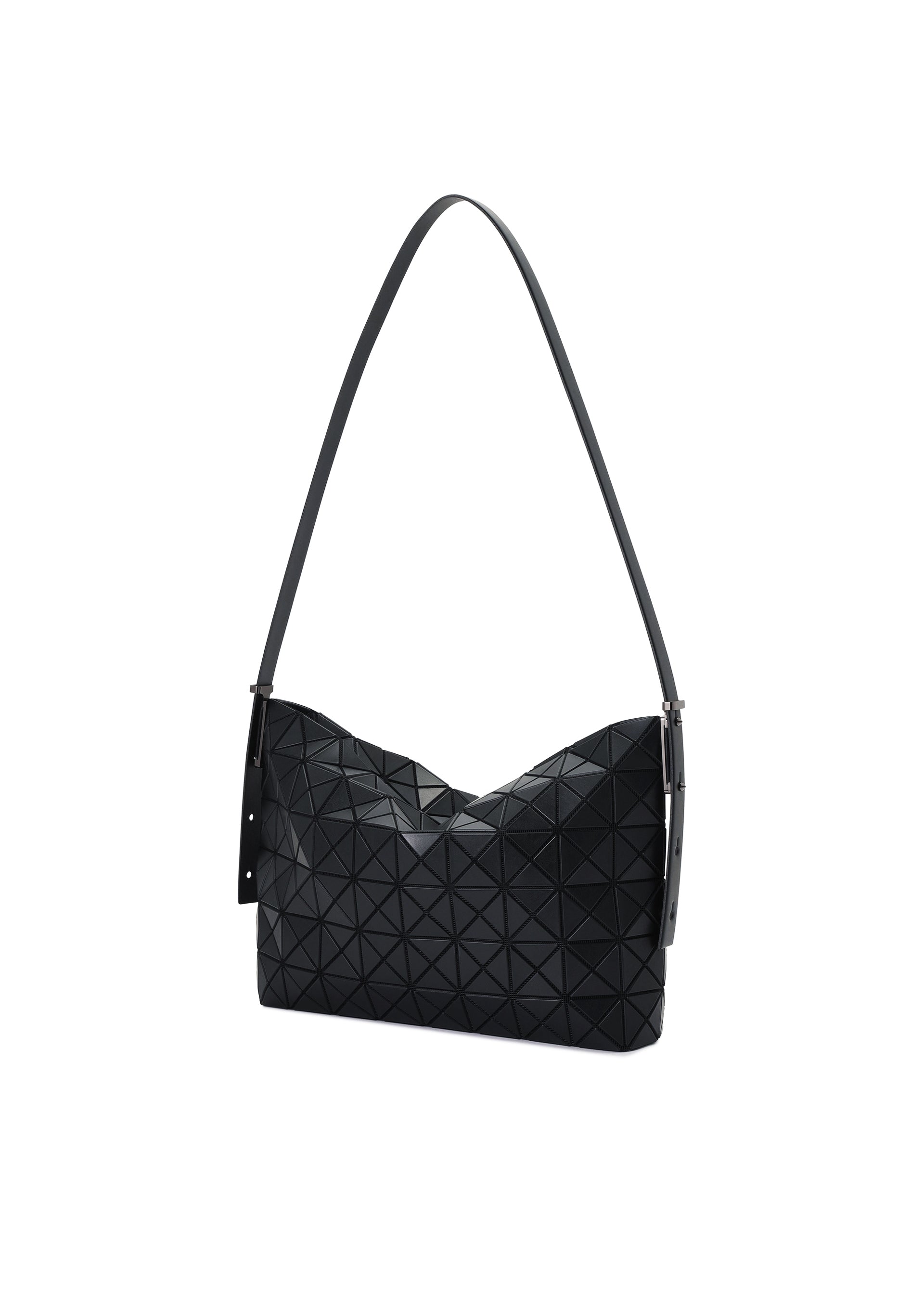 Bao Bao Issey Miyake Musette kabelka světle šedá matná