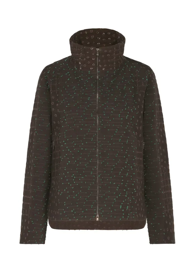 Issey Miyake Collage Stretch I bunda dark brown vel. 2