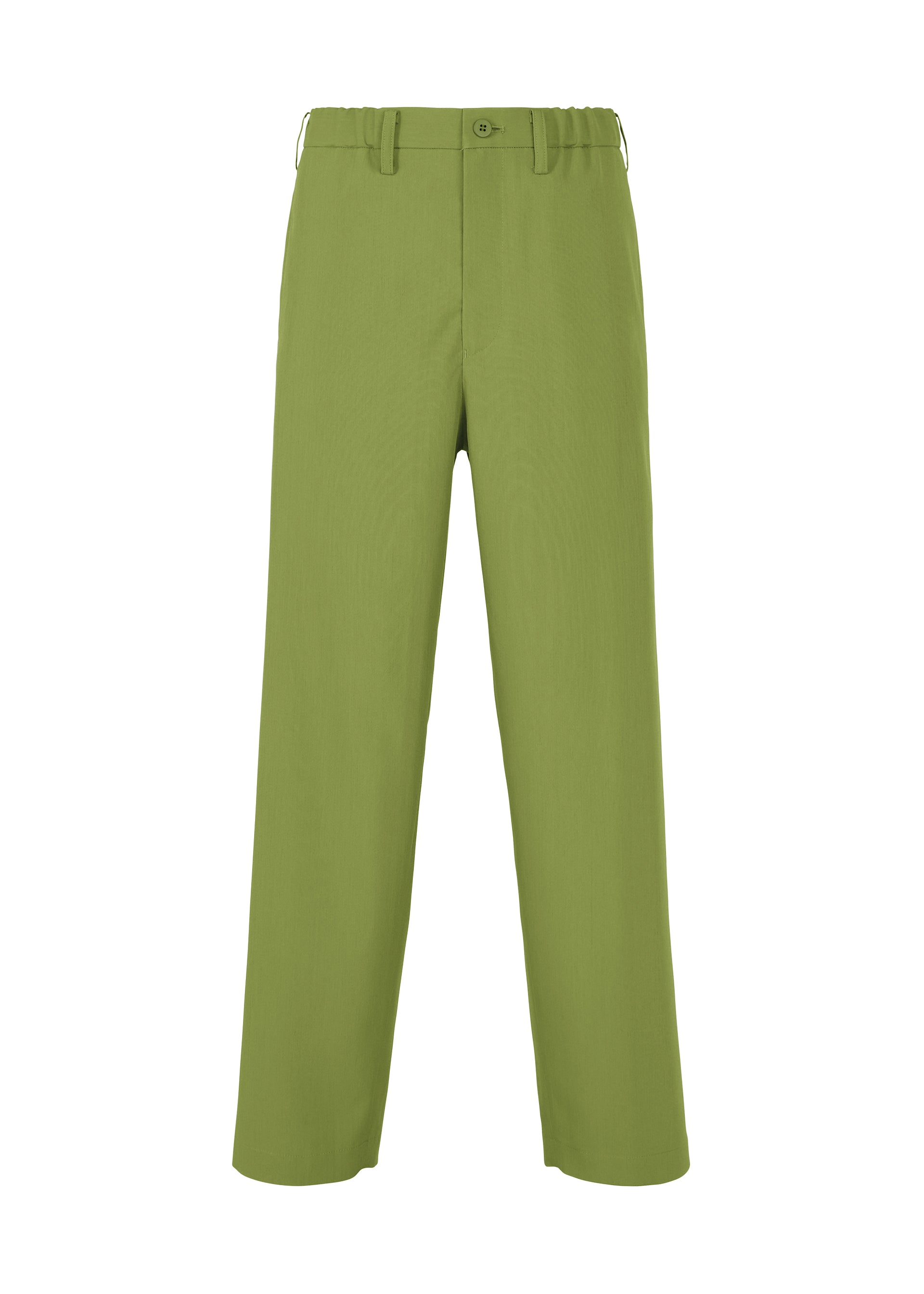 Issey Miyake Air Pleats kalhoty khaki odlehčené